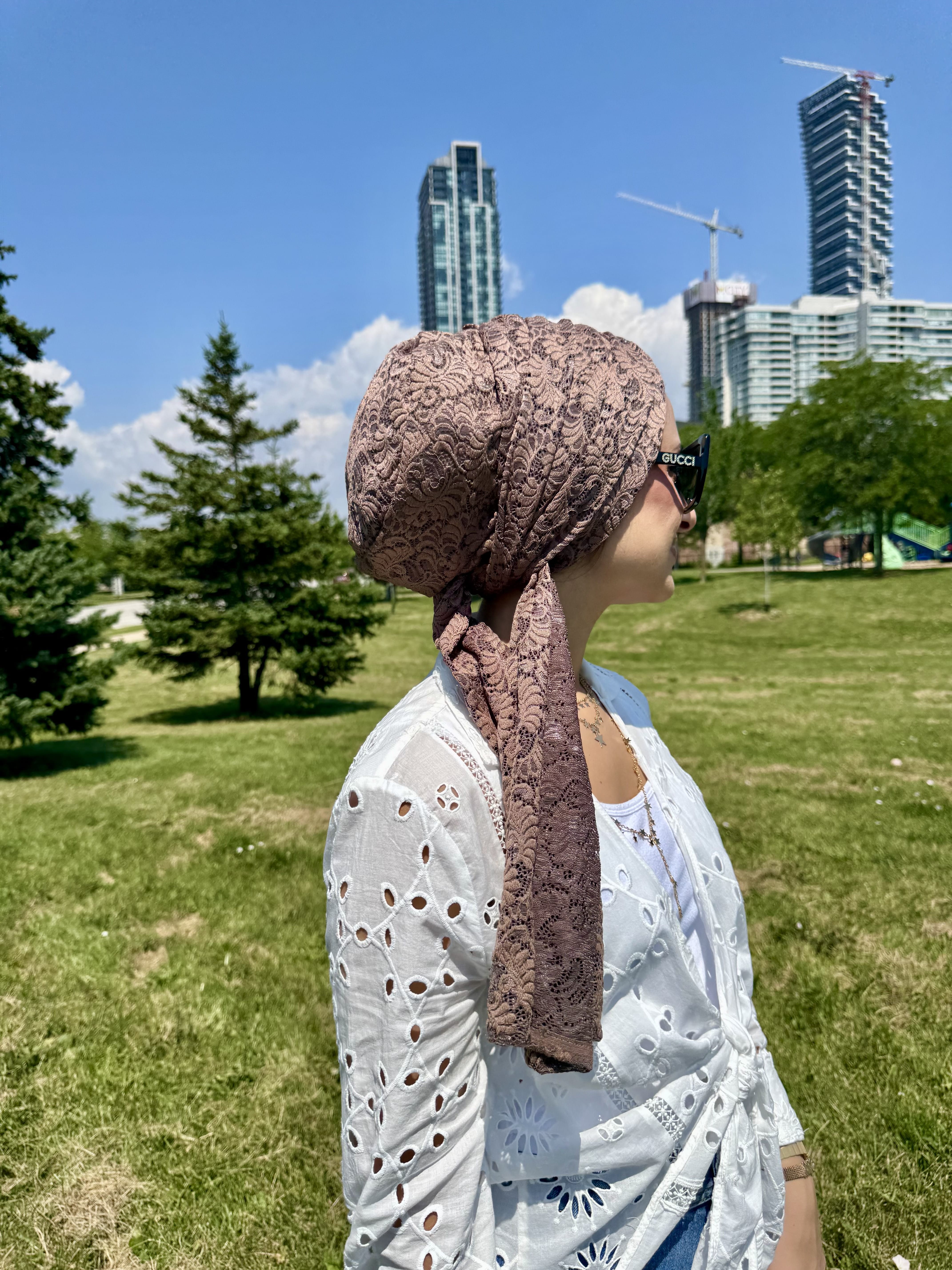 Beanie Wrap Lace - New Chocolate