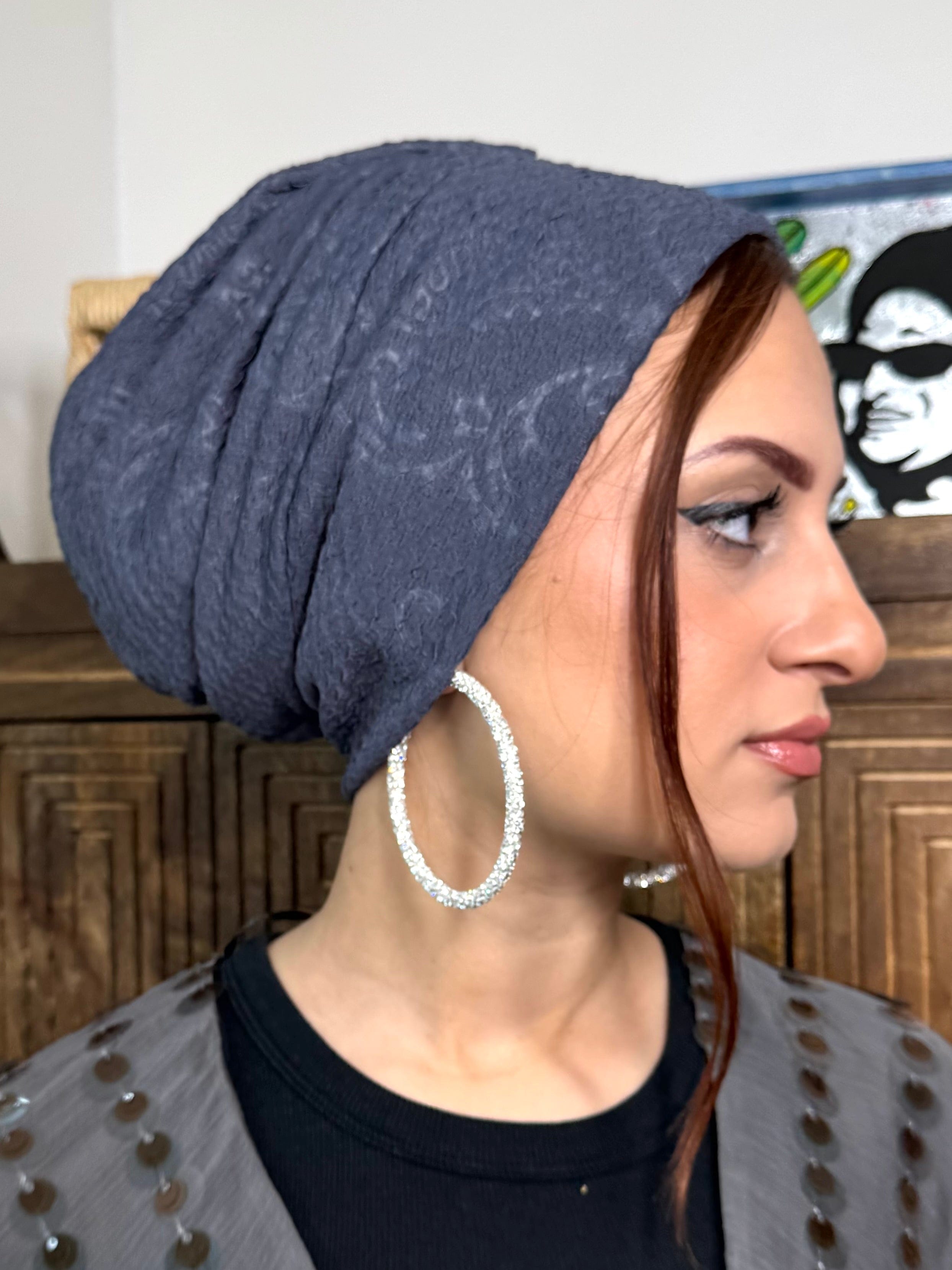 Beanie Printed - Dark Grey