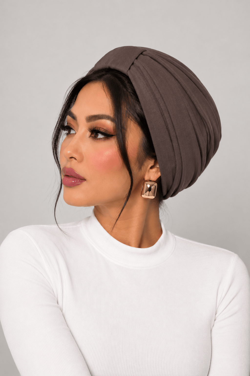 Turban Jersey Basic - Brown
