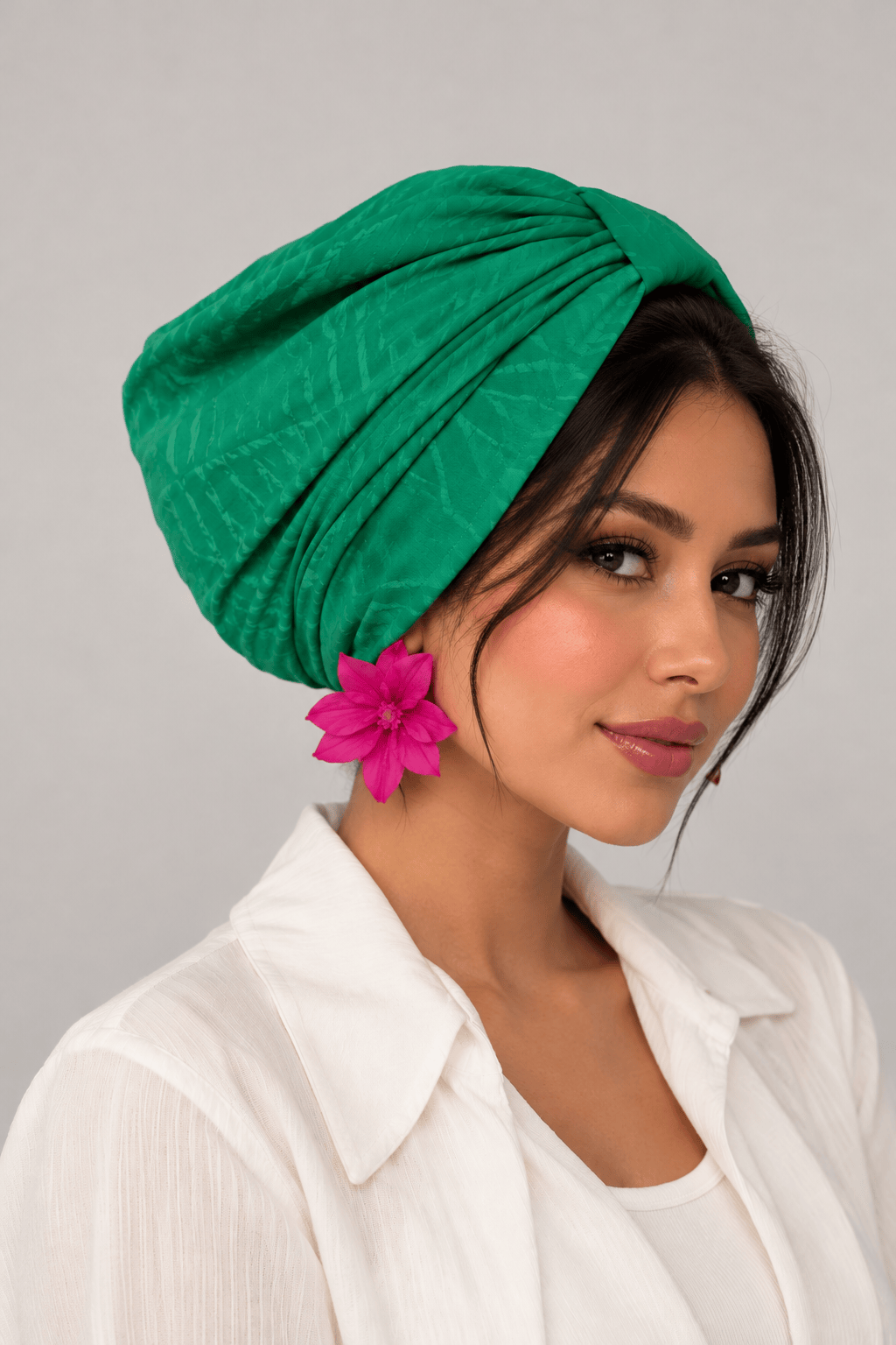 Turban Basic Pleated - Green