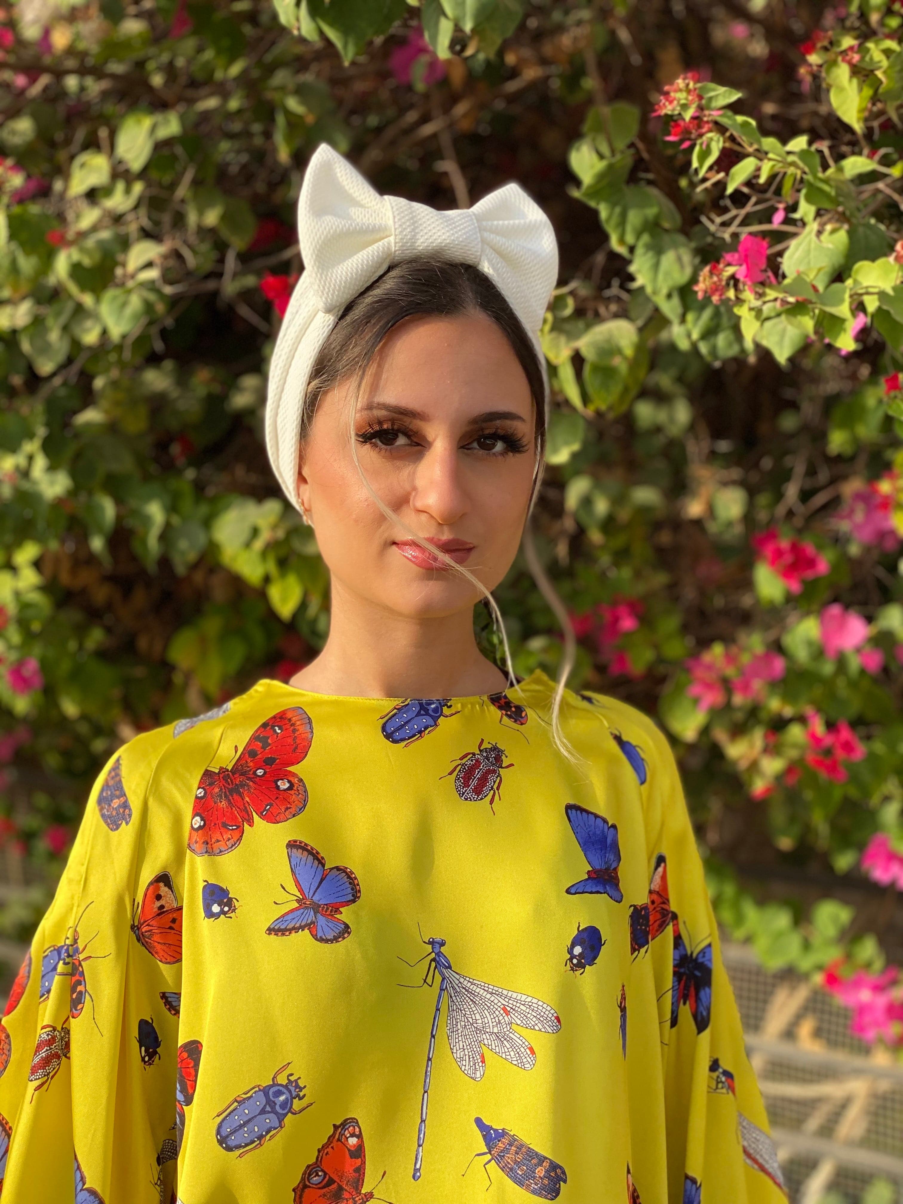 Turban Bow - White - Turban Couture