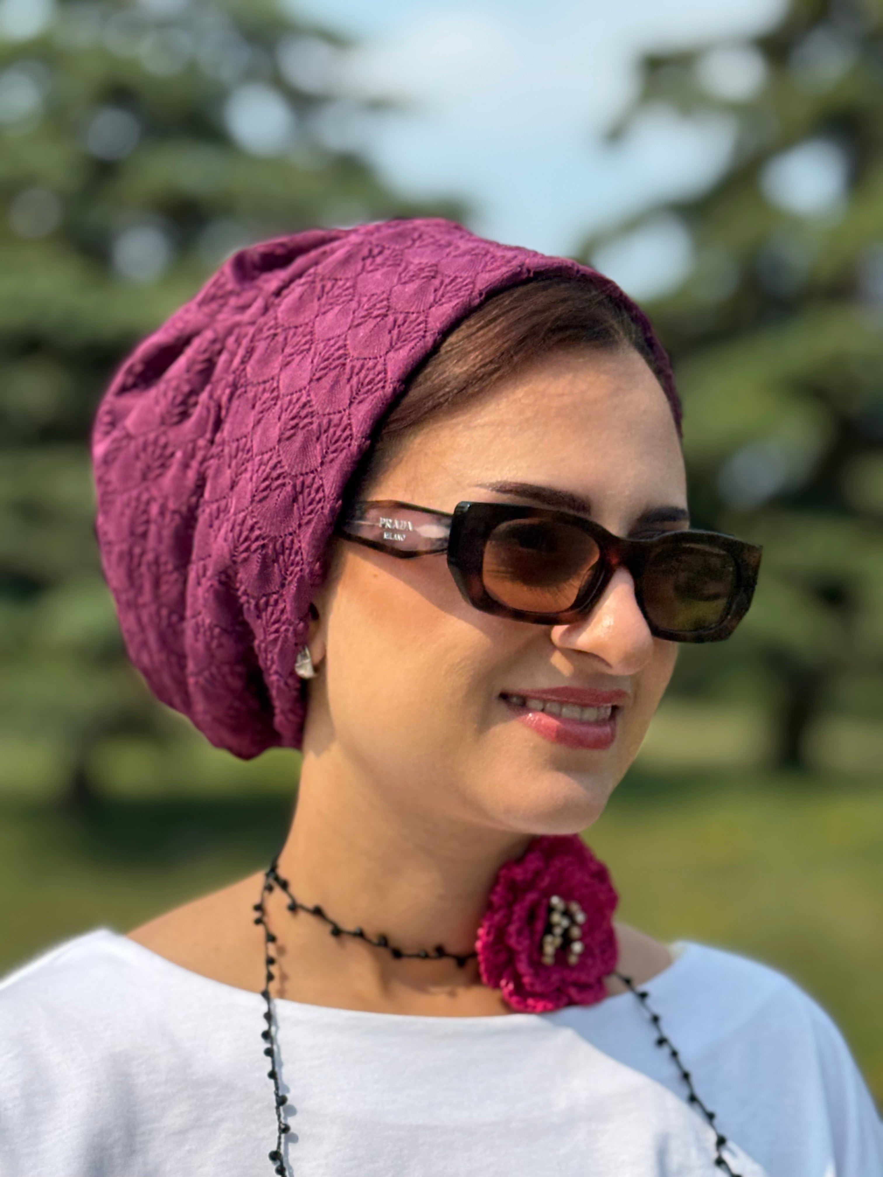 Beanie Sunbula - Burgundy - Turban Couture