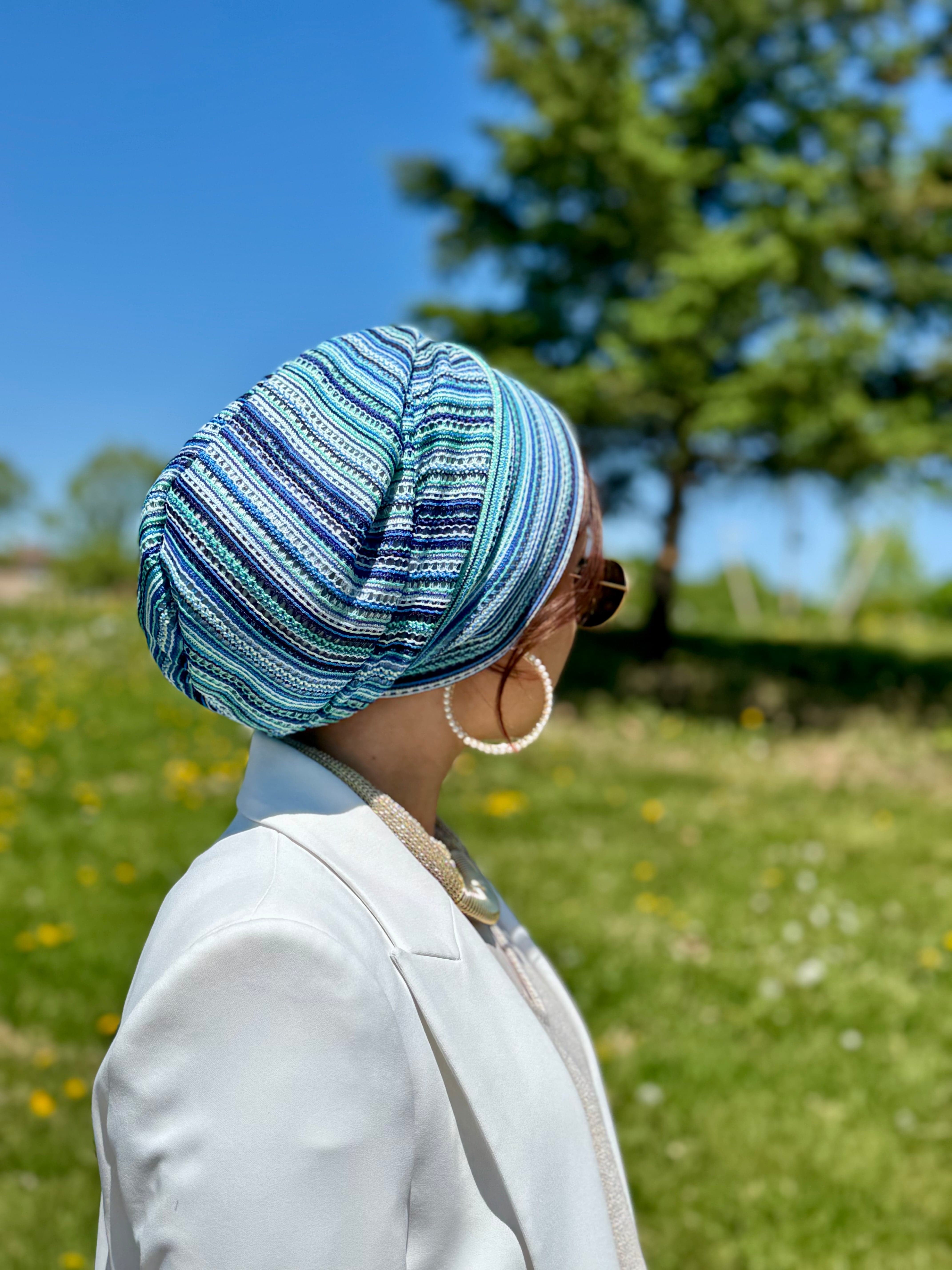 Beanie Knit - Blue Navy - Turban Couture