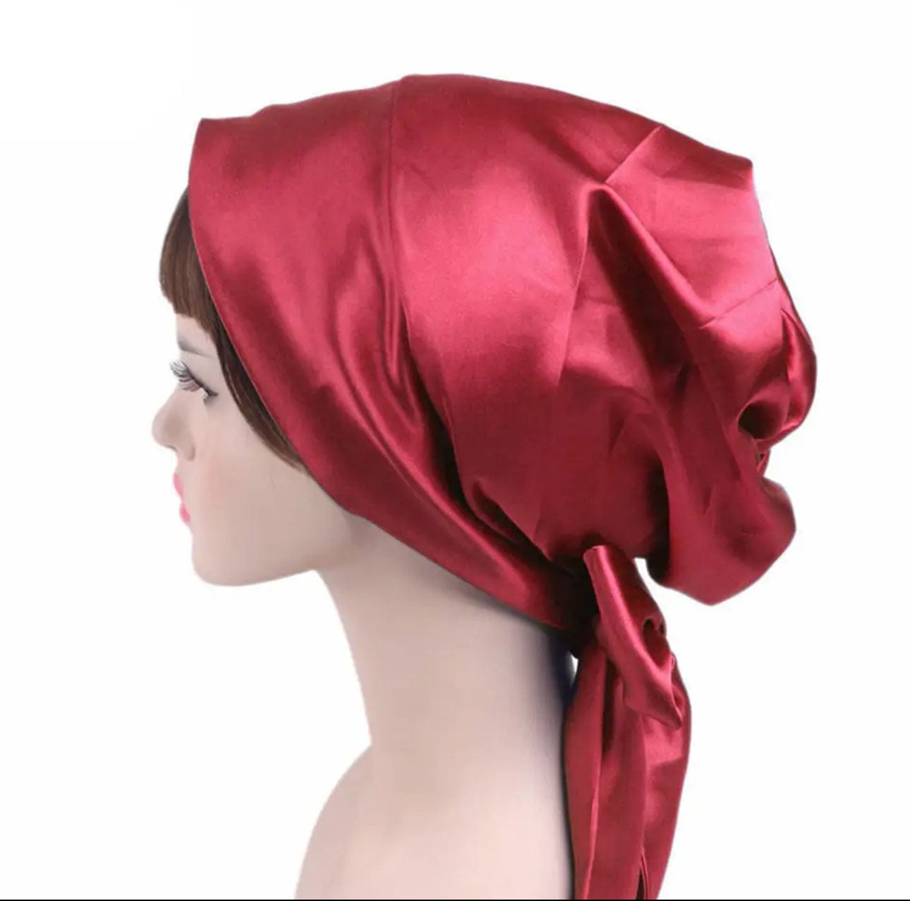 Head Wrap Satin - Burgundy