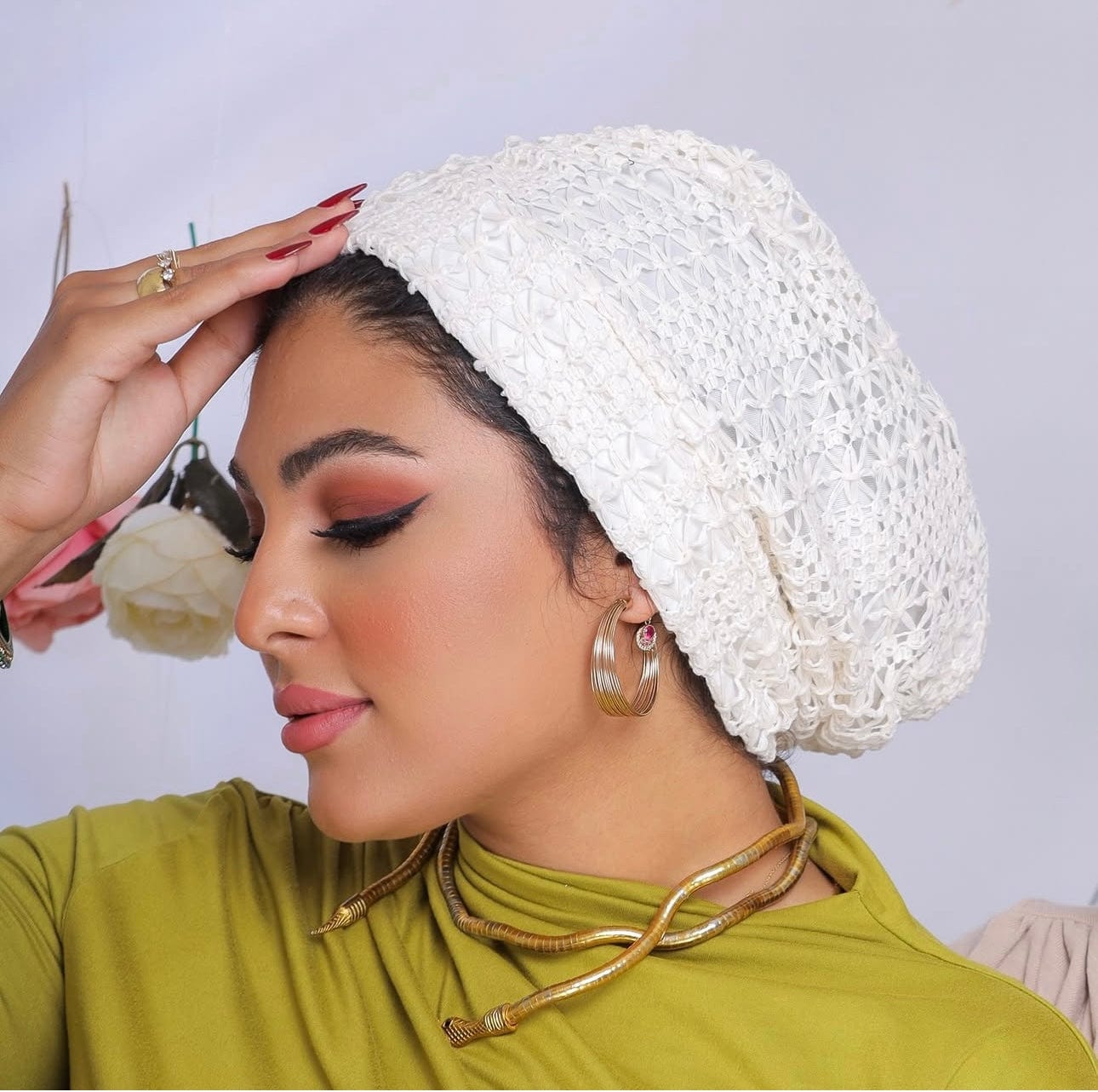 Beanie Knit - Off White II - Turban Couture