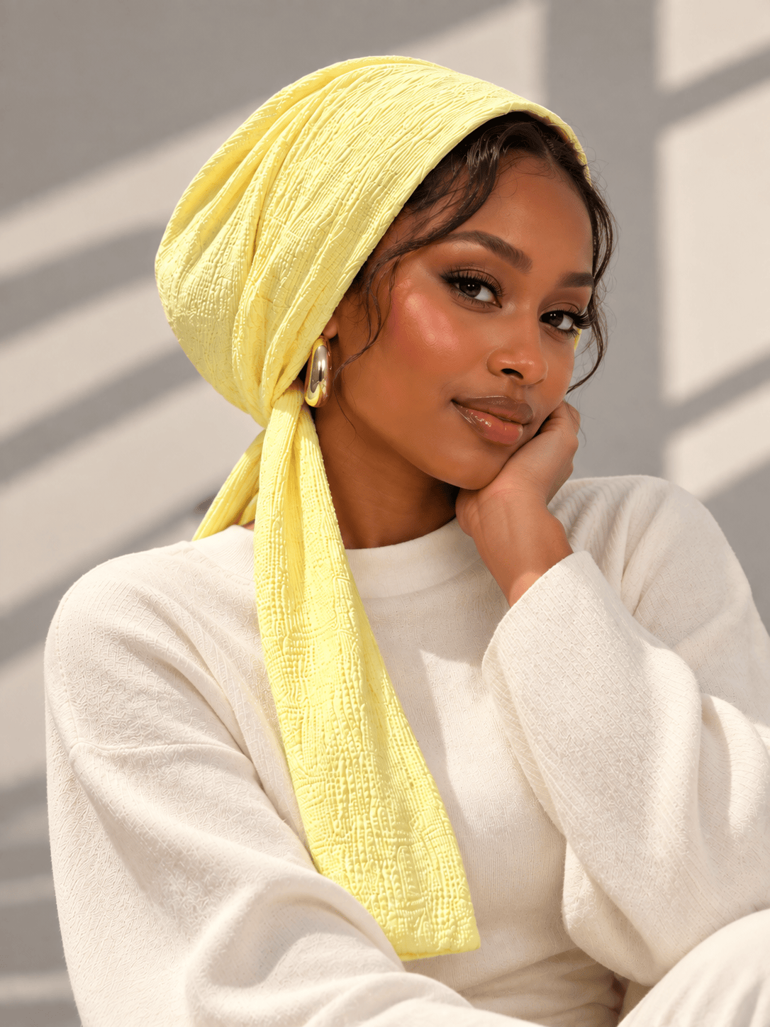 Beanie Wrap - Yellow Sunshine
