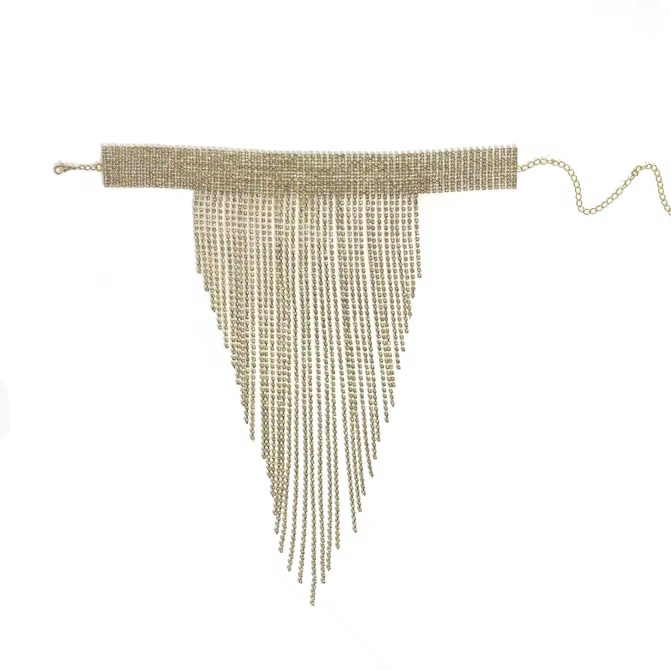 Chocker Rhinestone - Gold - Turban Couture