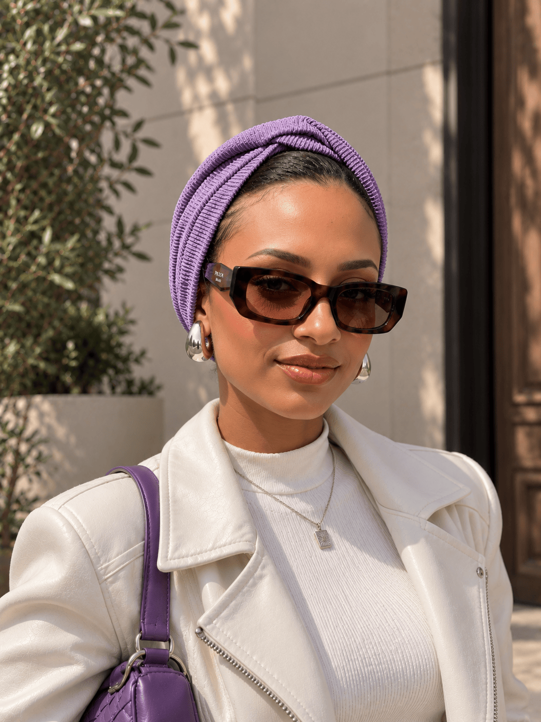 Beanie Twist Cross - Lavender