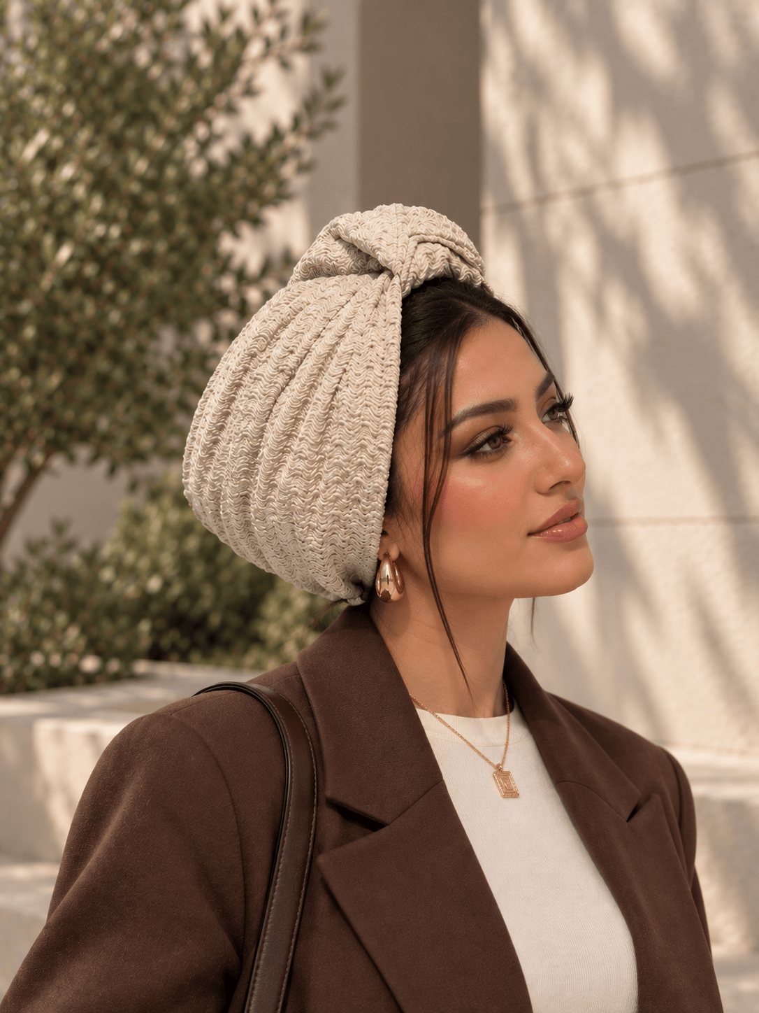 Beanie knot - Almond