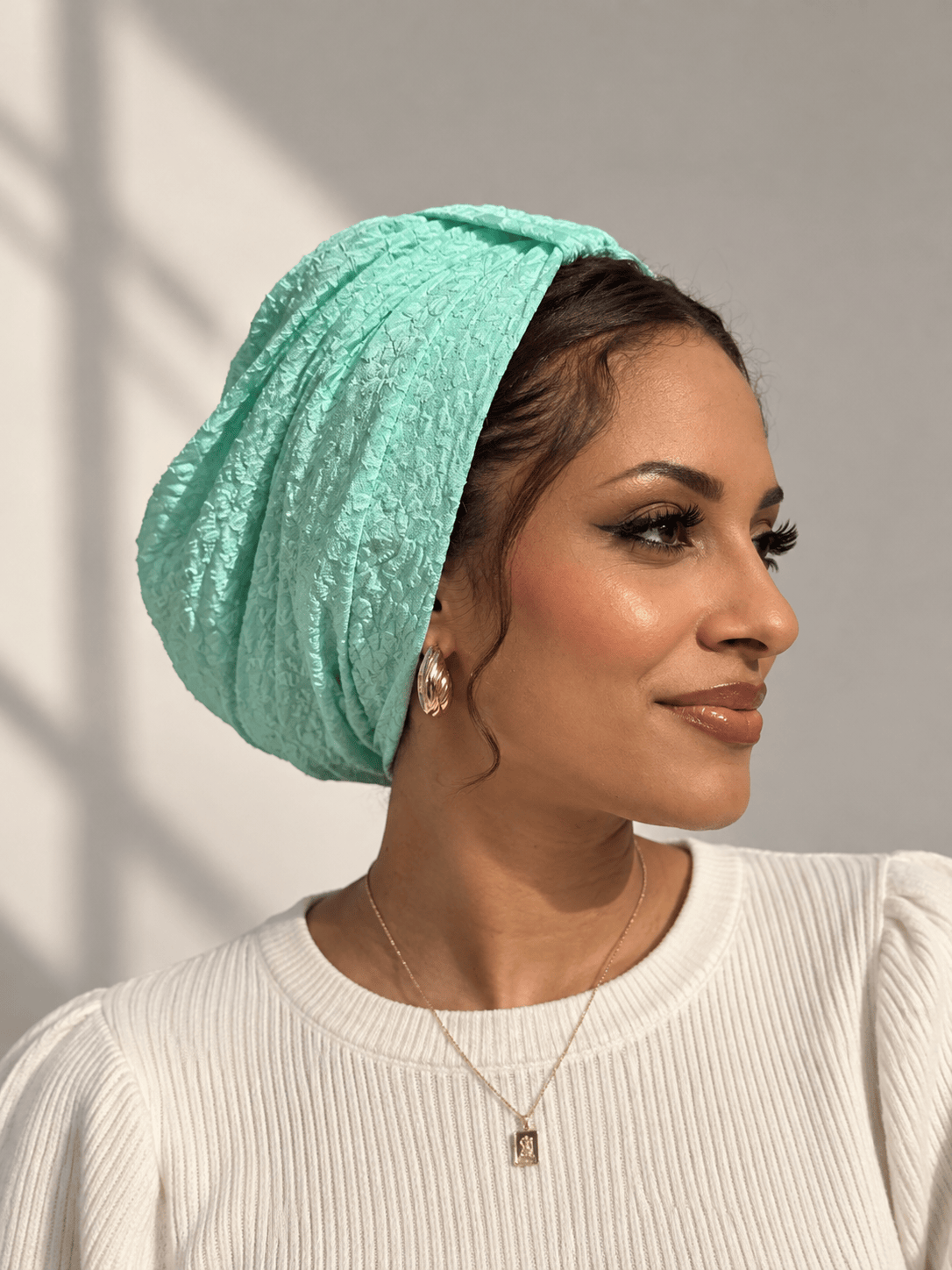 Turban Basic Printed Jersey - Pistachio