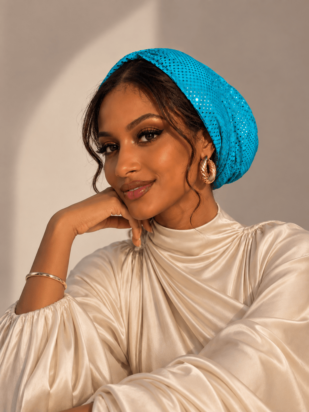Beanie Shimmer - Teal