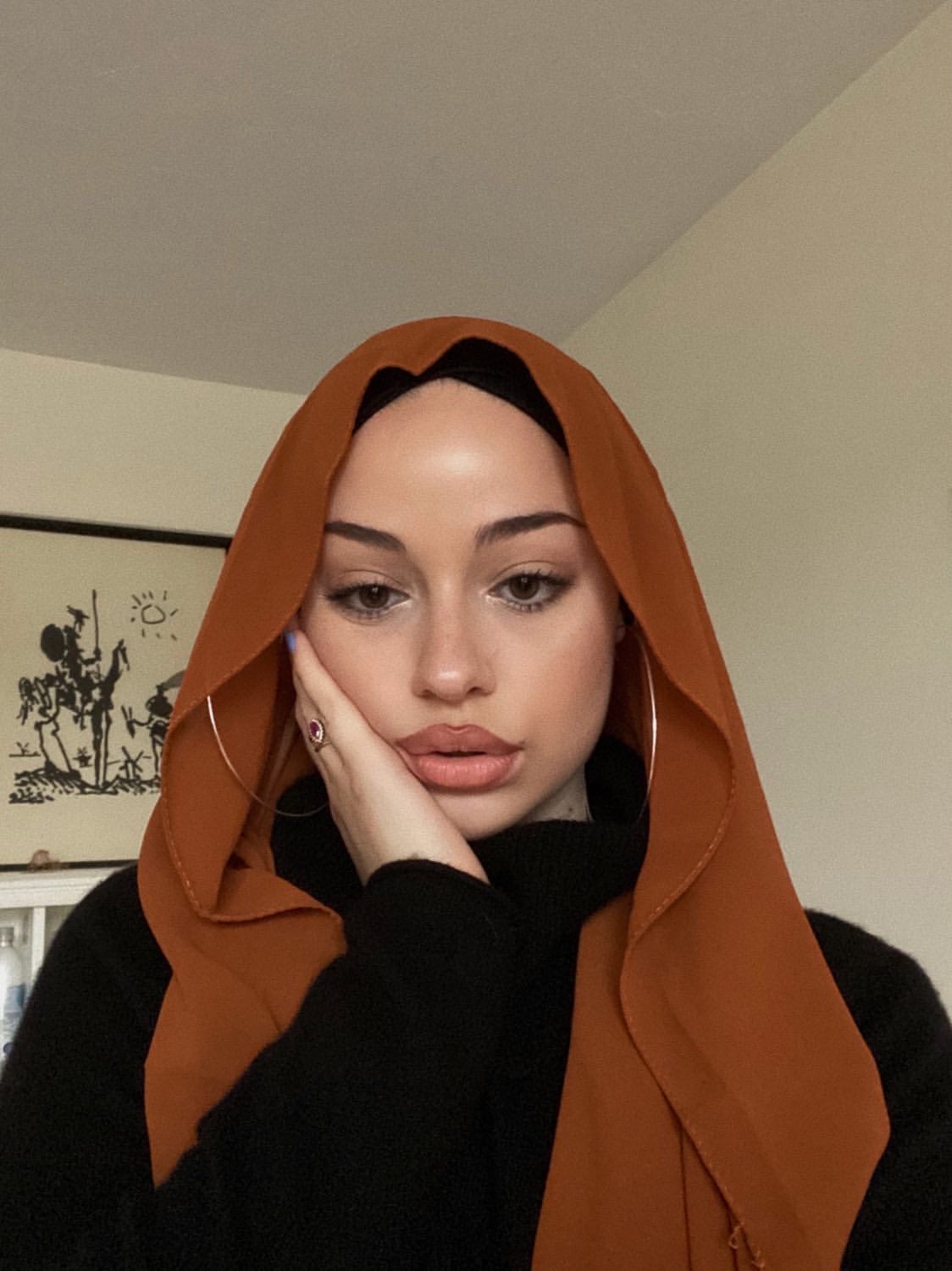 Chiffon Scarf - Amber - Turban Couture