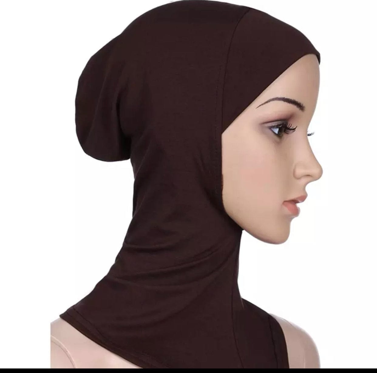 Under Turban Cap - Chocolate brown - Turban Couture