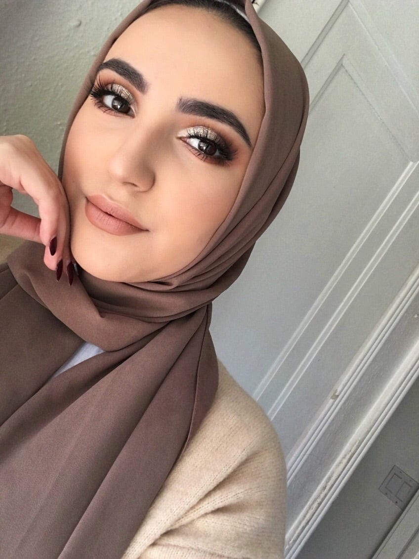 Chiffon Scarf - Dark Khaki - Turban Couture