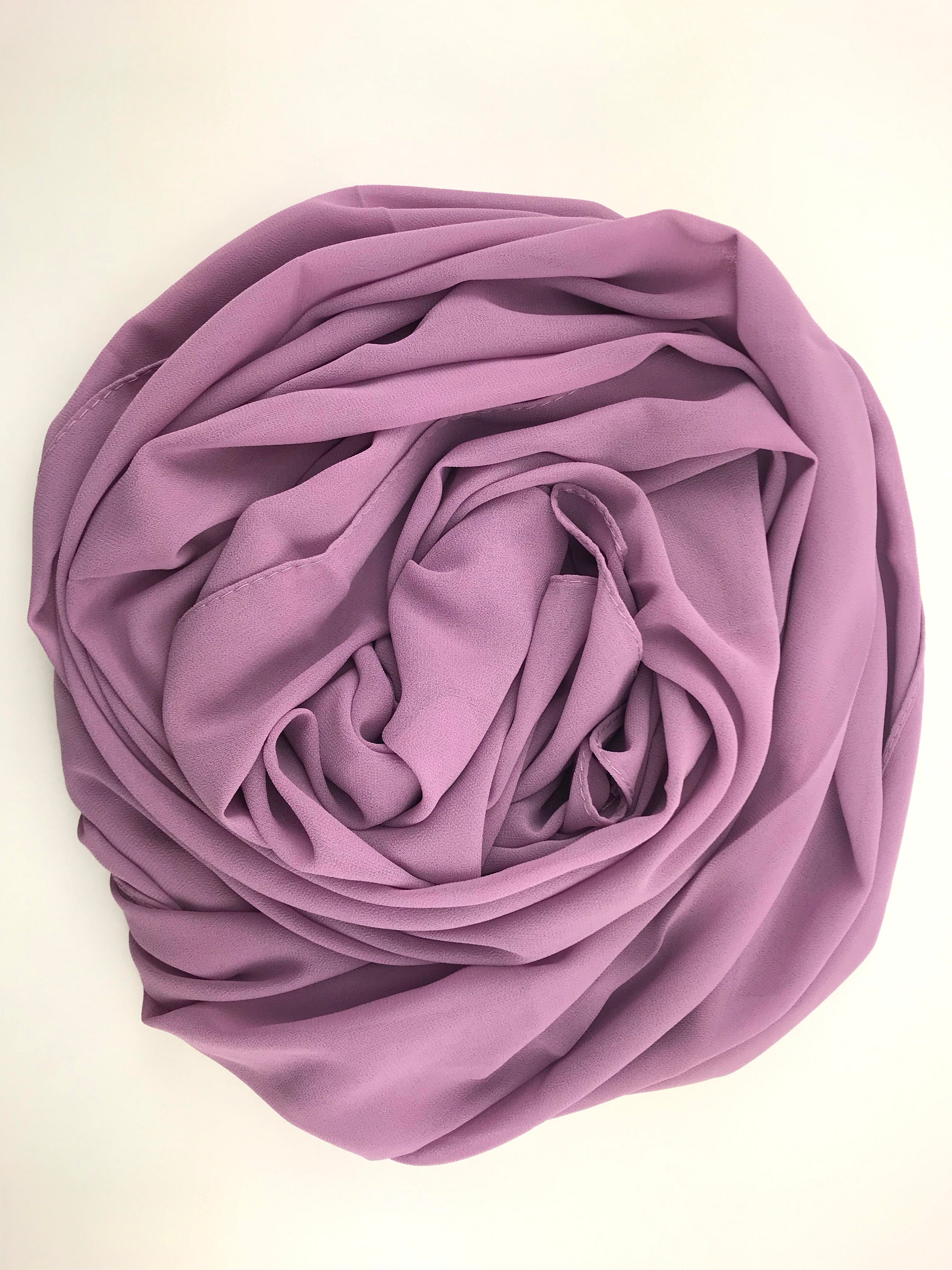 Chiffon Scarf - Lilac - Turban Couture