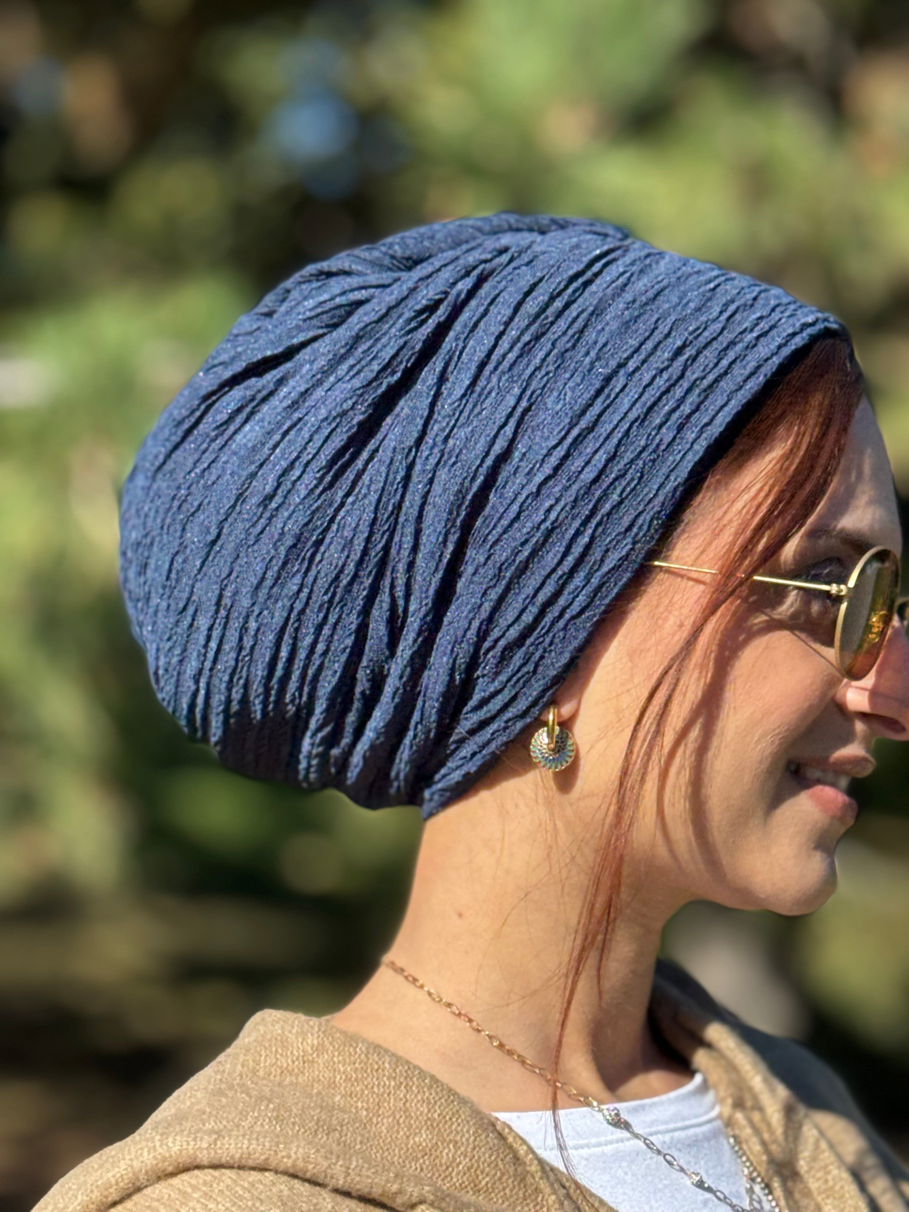 Beanie Rippled - Navy