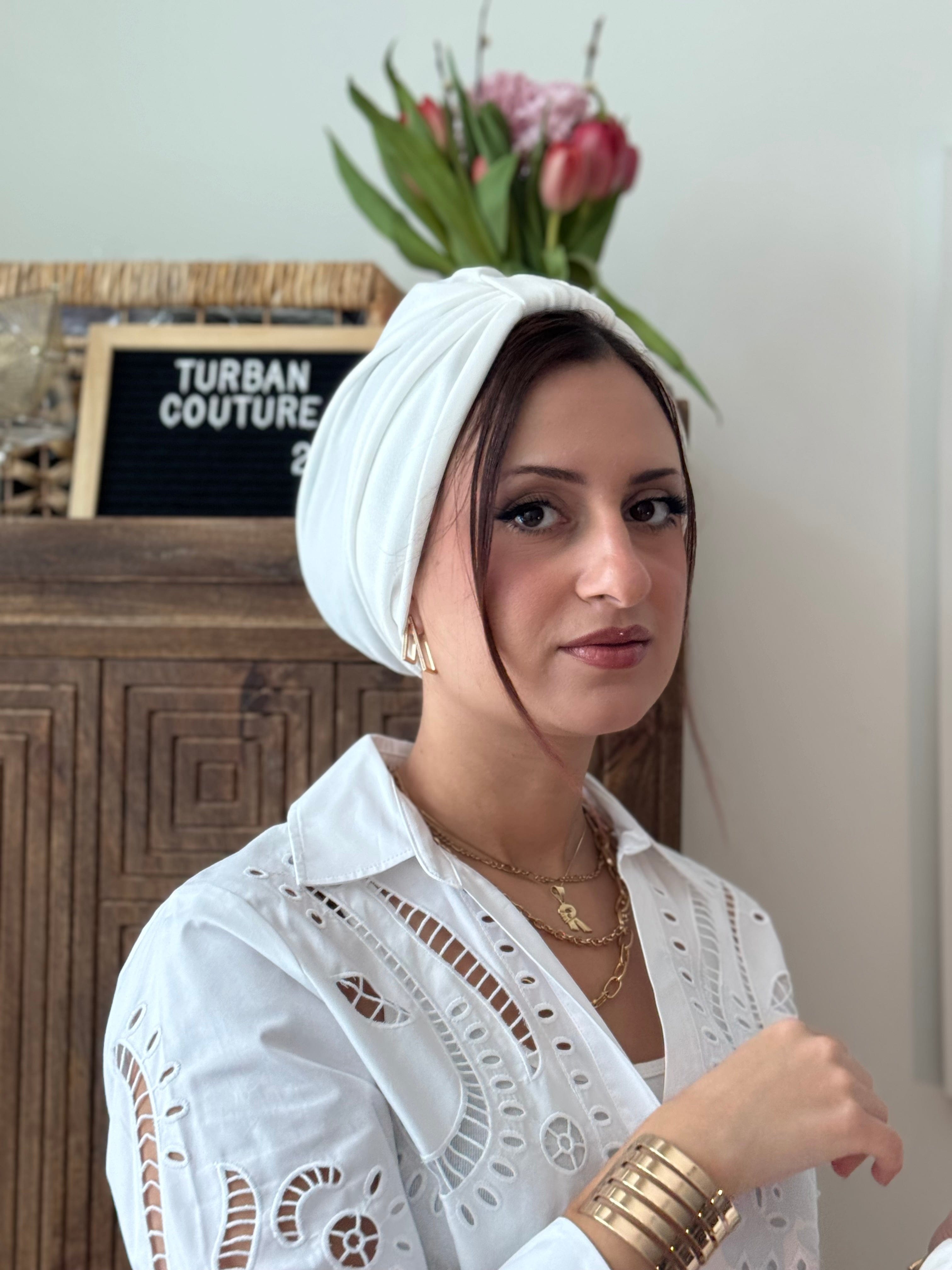 Turban Bow (NO BOW) - Off White