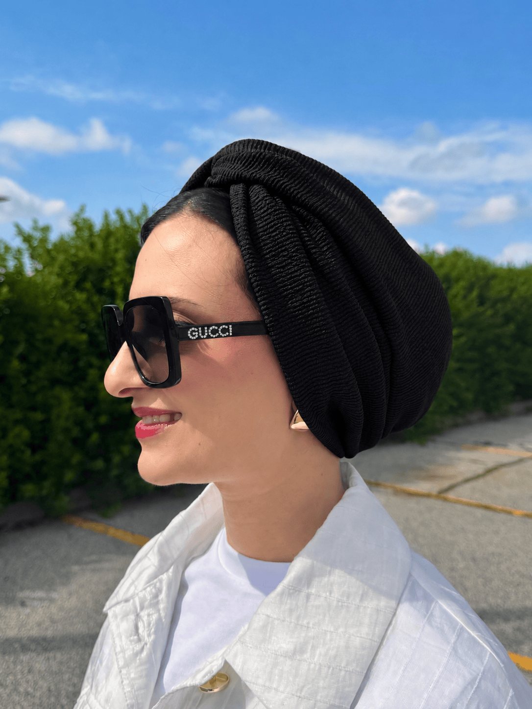 Beanie Twist Cross - Black