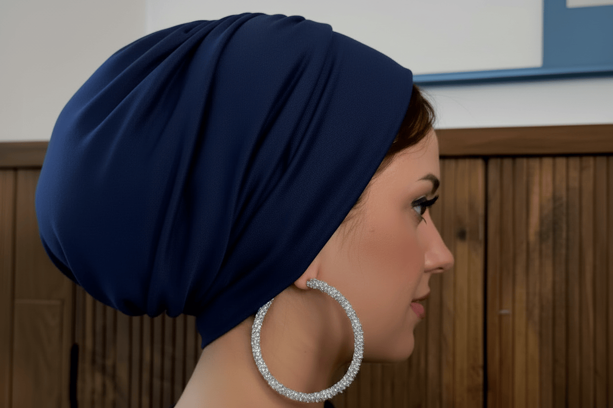 Beanie Drape - Very Dark Navy
