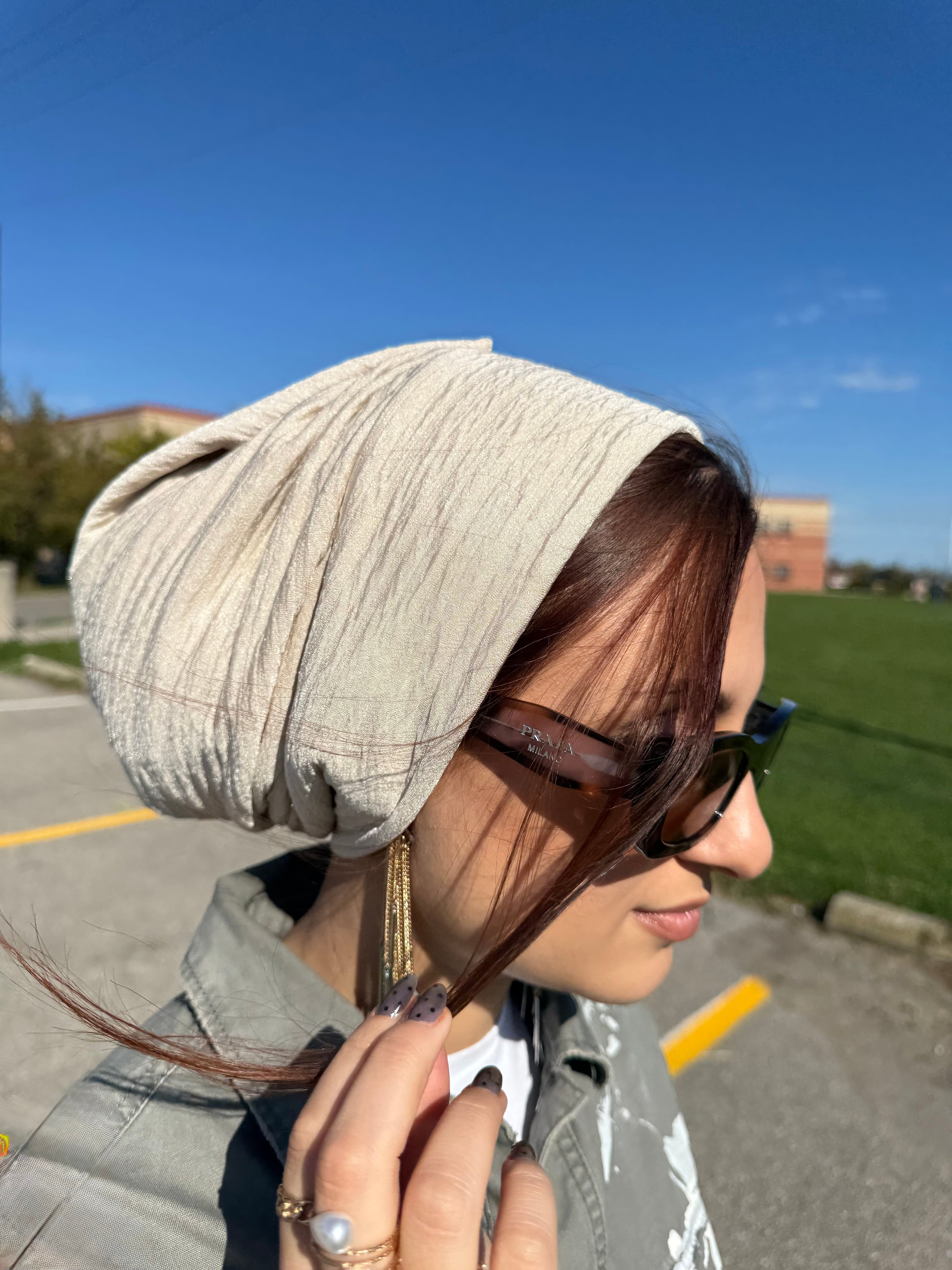 Beanie Rippled - Cream