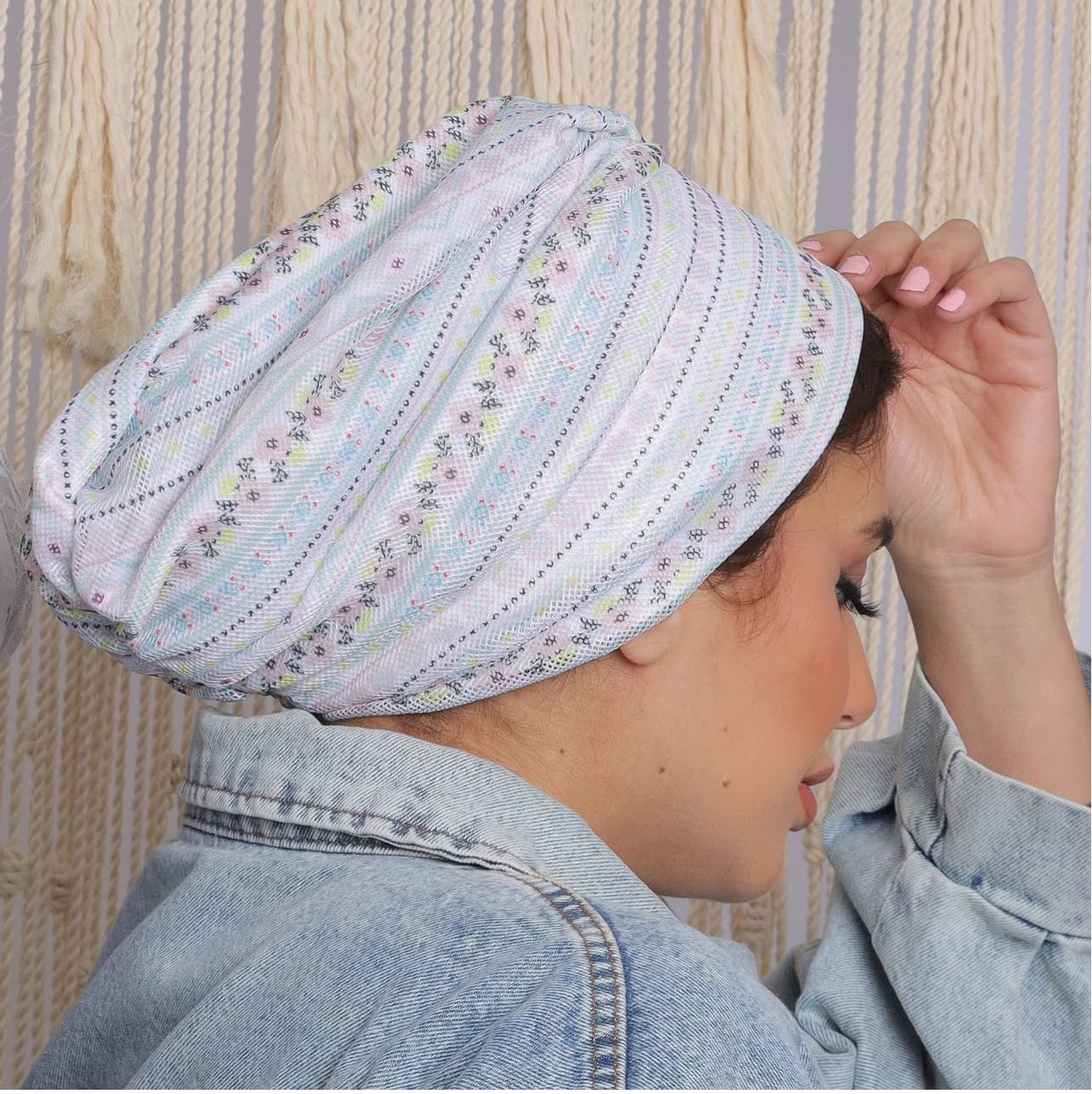 Beanie Cotton Floral - Day Lover - Turban Couture