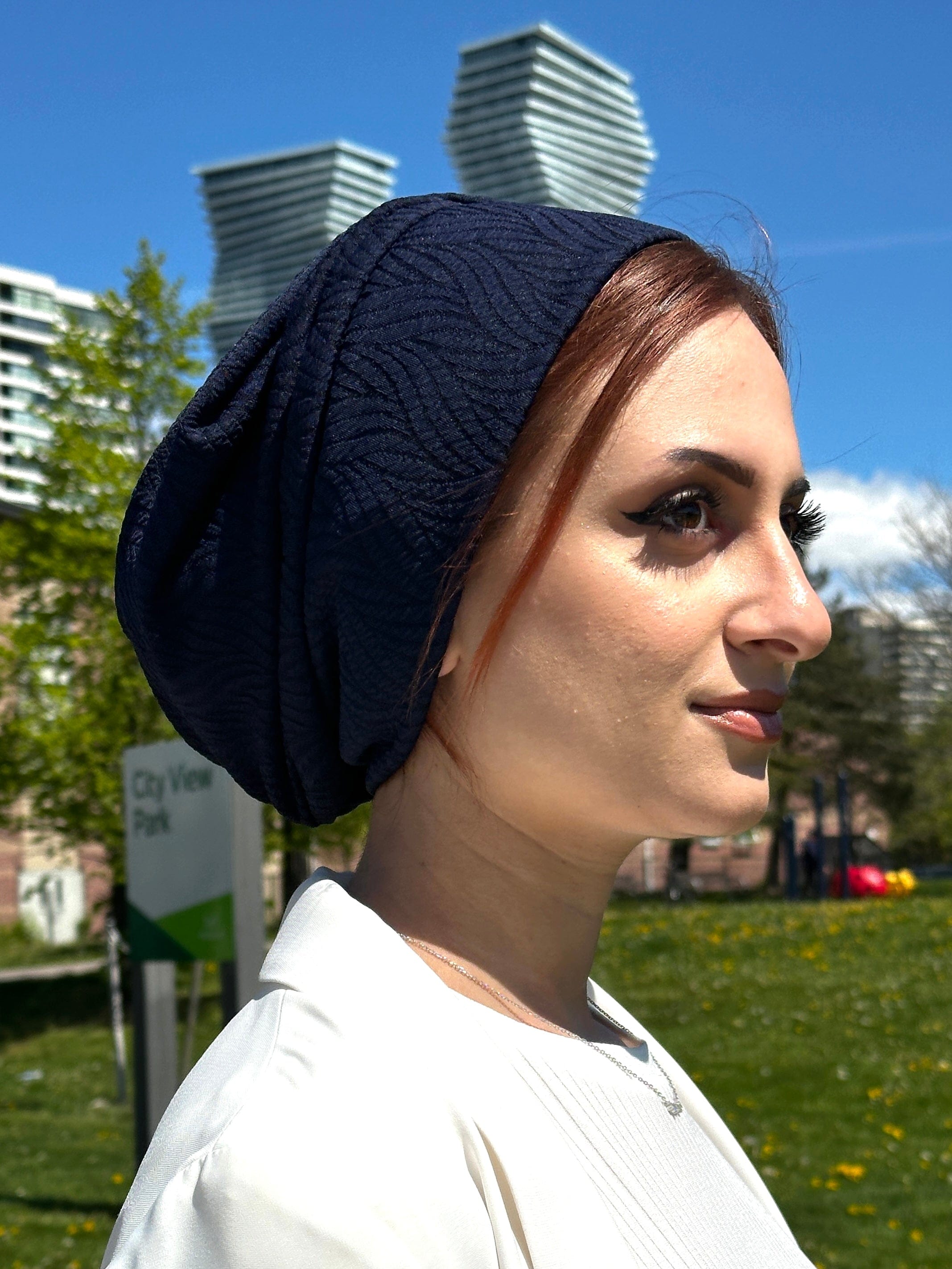 Beanie Rippled - Navy