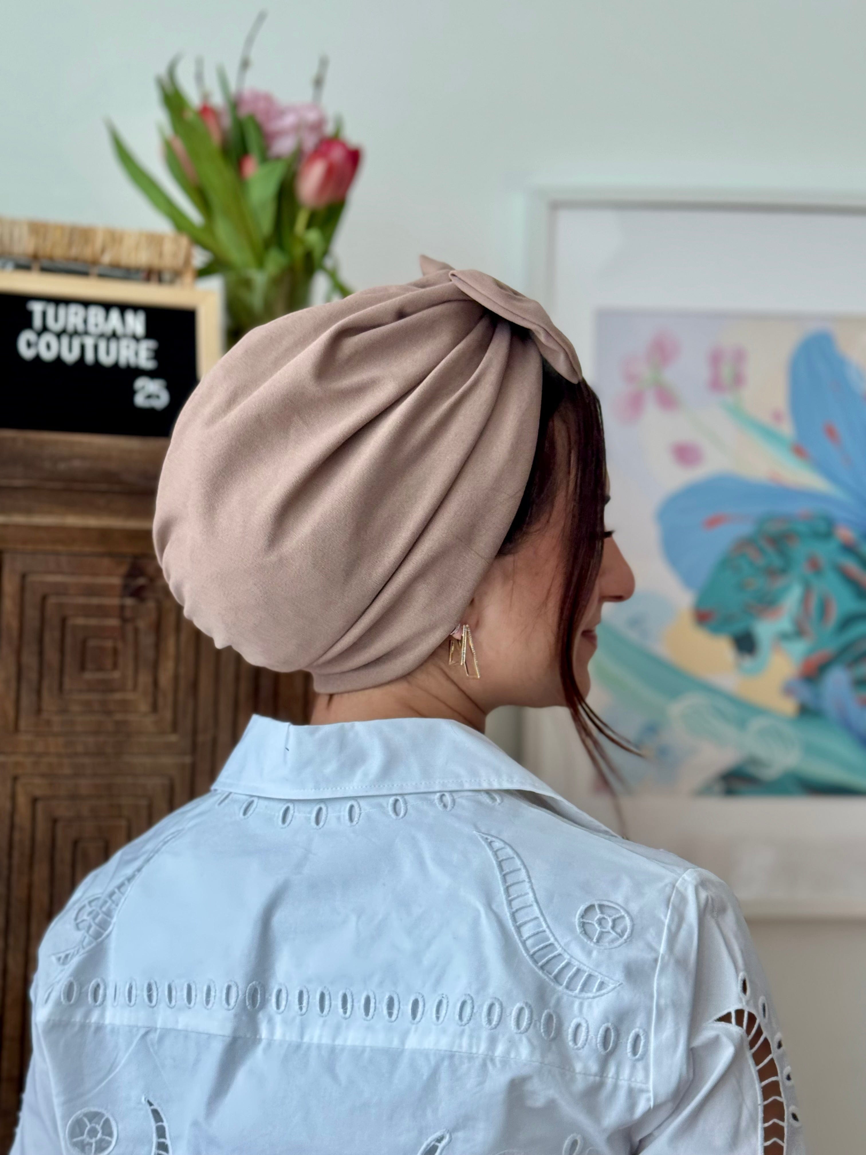 Turban Bow (NO BOW) - Khaki