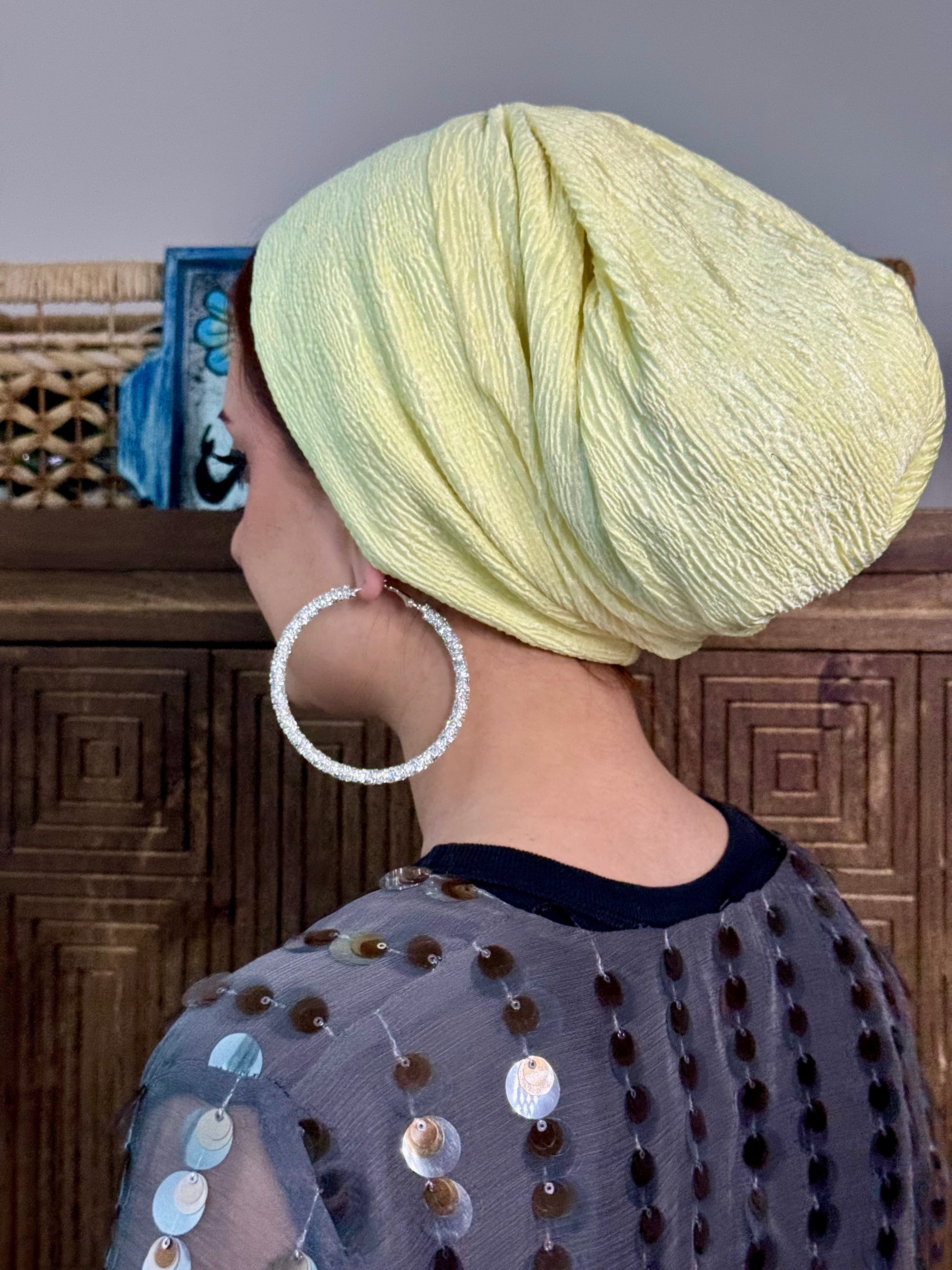 Beanie Rippled - Light Yellow