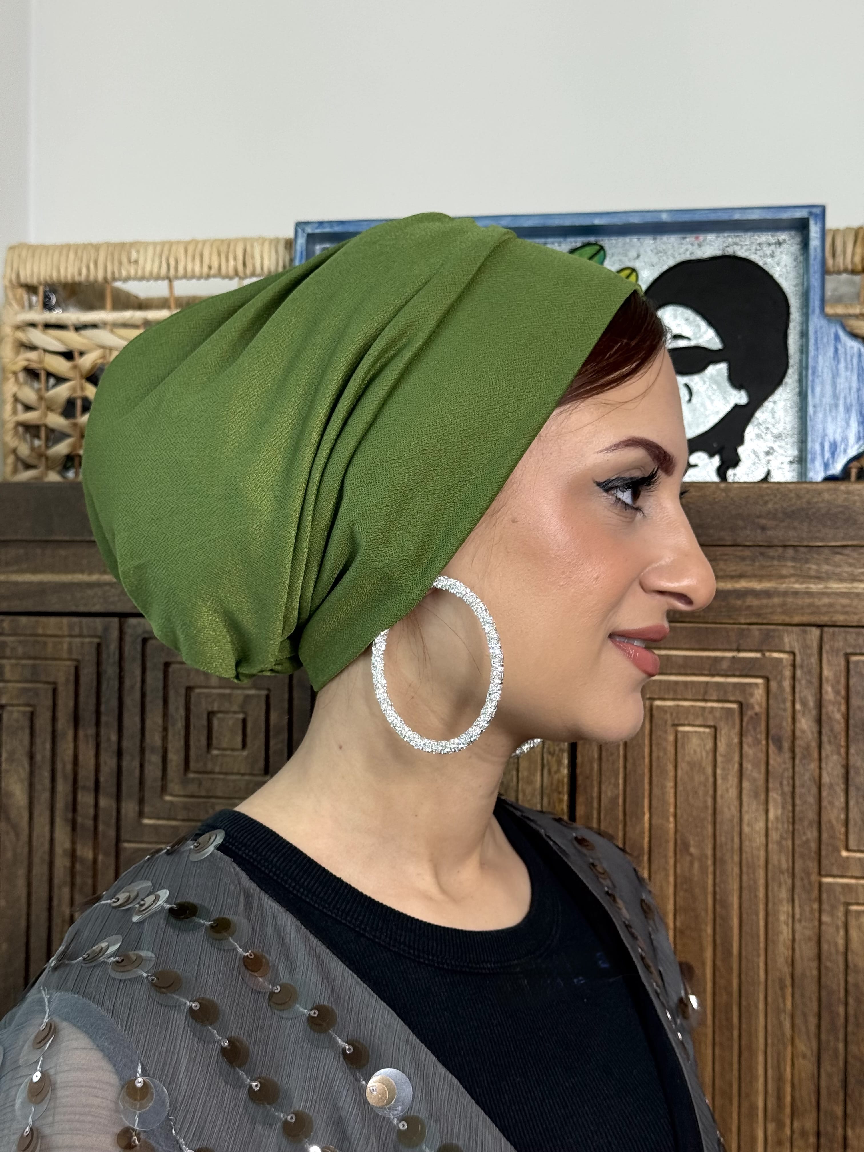 Beanie Drape - Grass