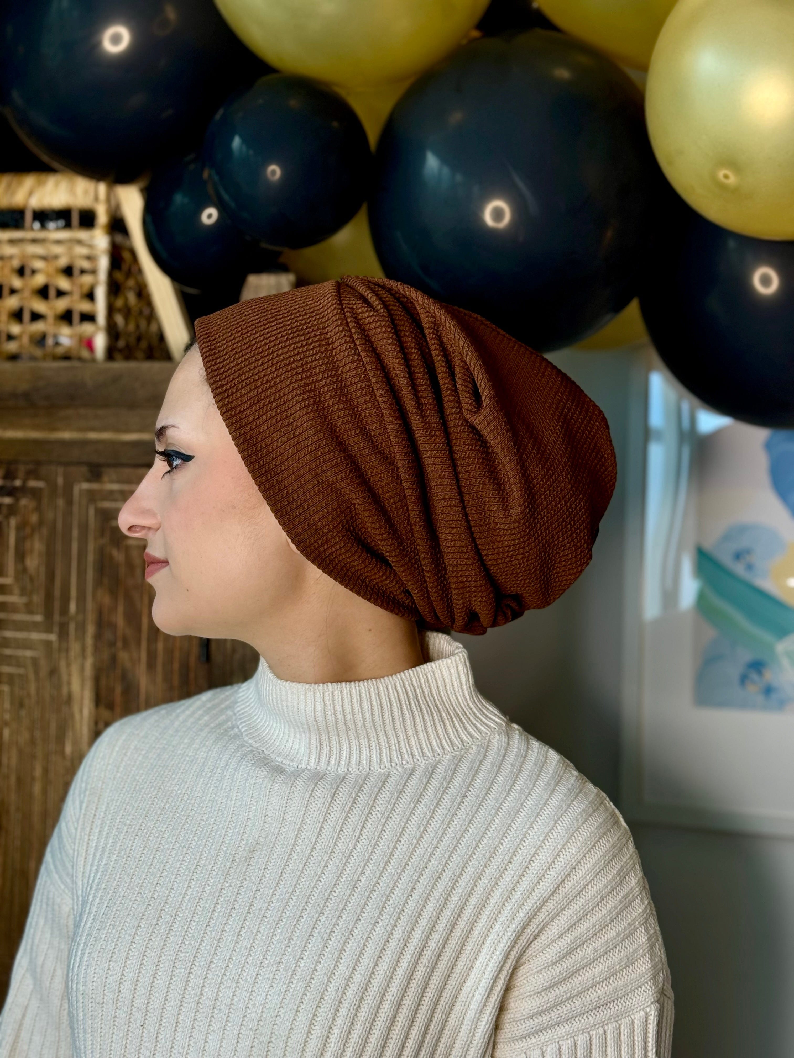 Beanie Rippled - Chestnut