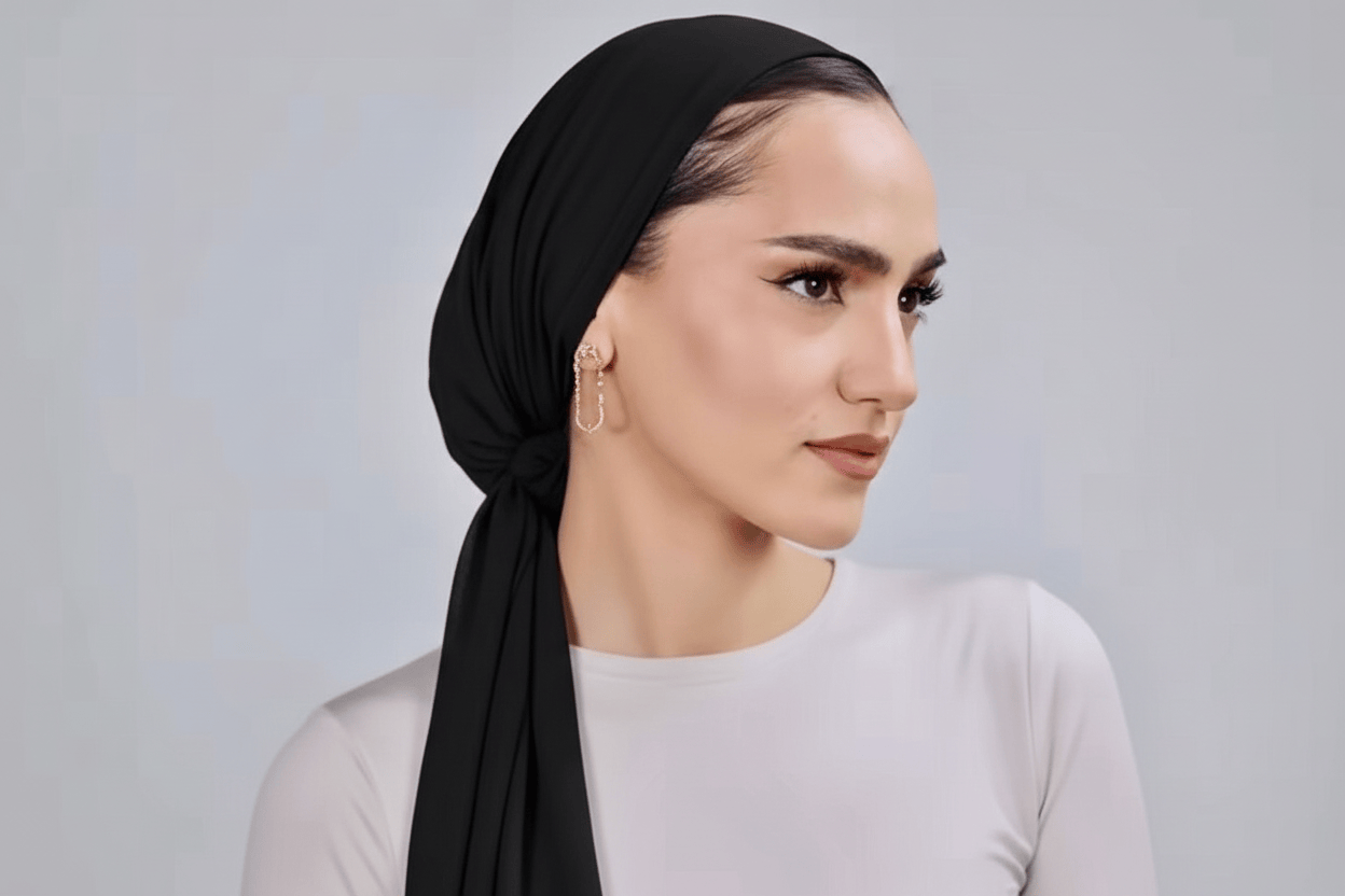 Beanie Wrap Jersey - Black