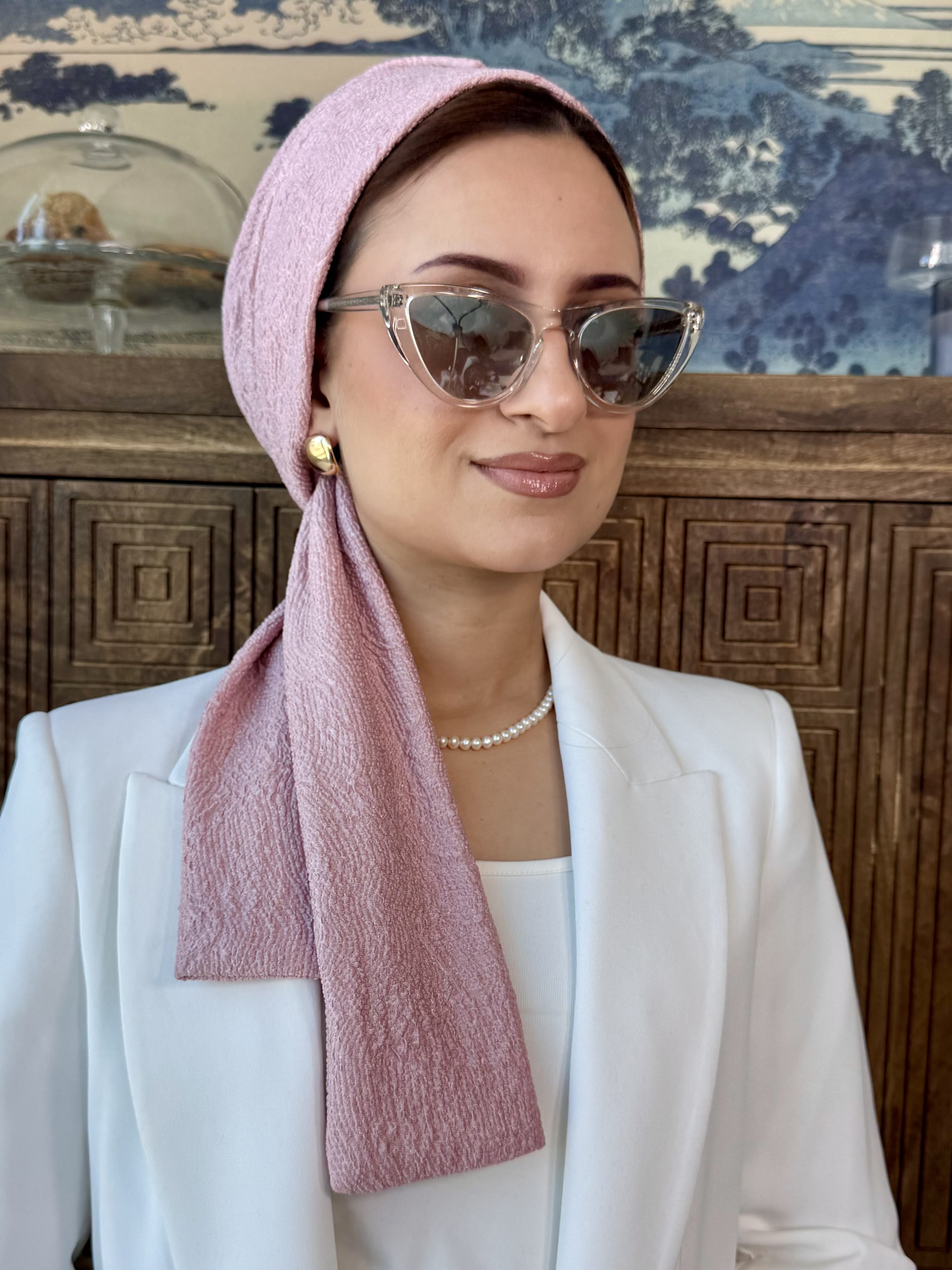 Beanie Wrap - Pink Rose