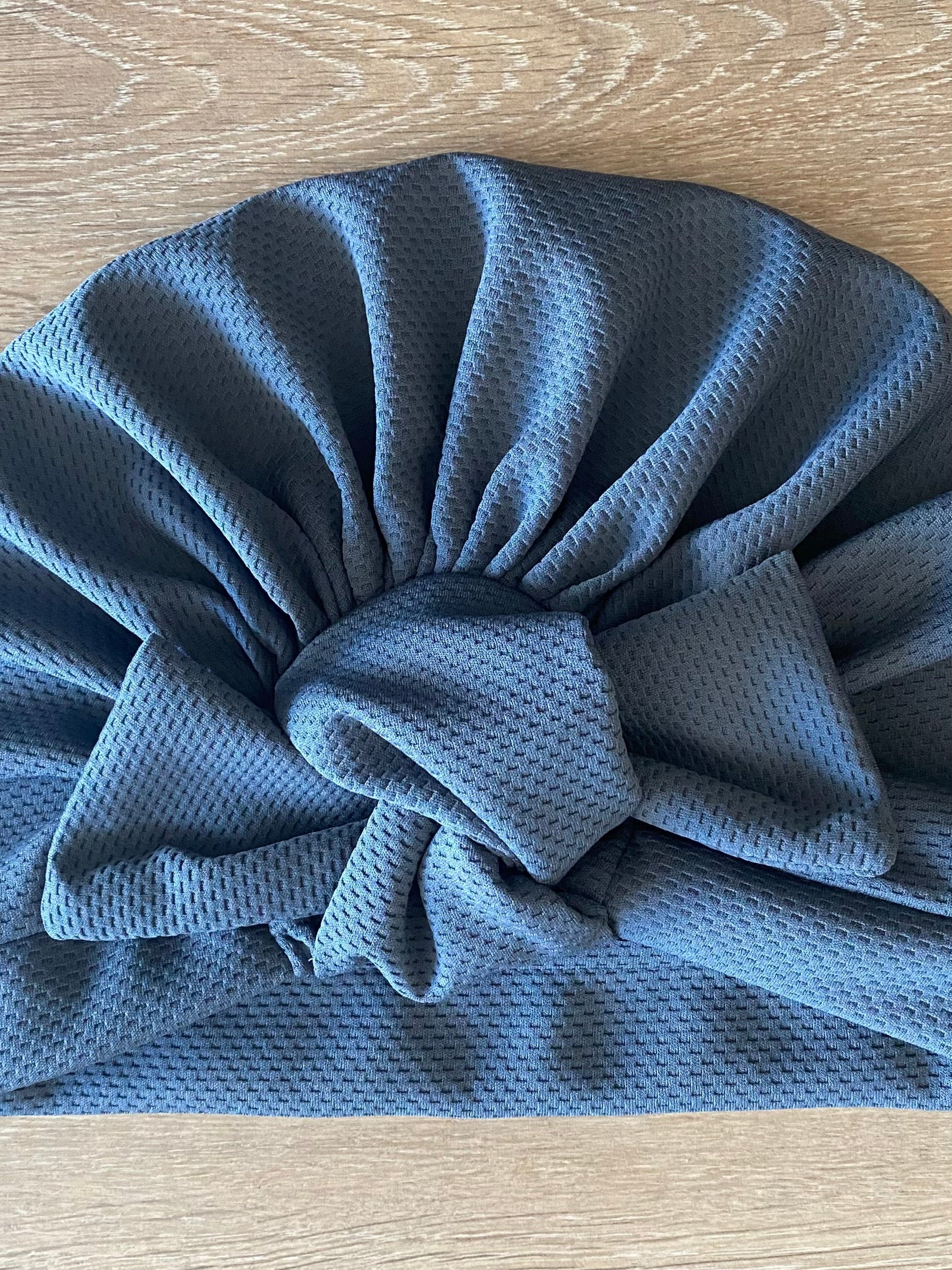 Turban Bow - Dark Grey