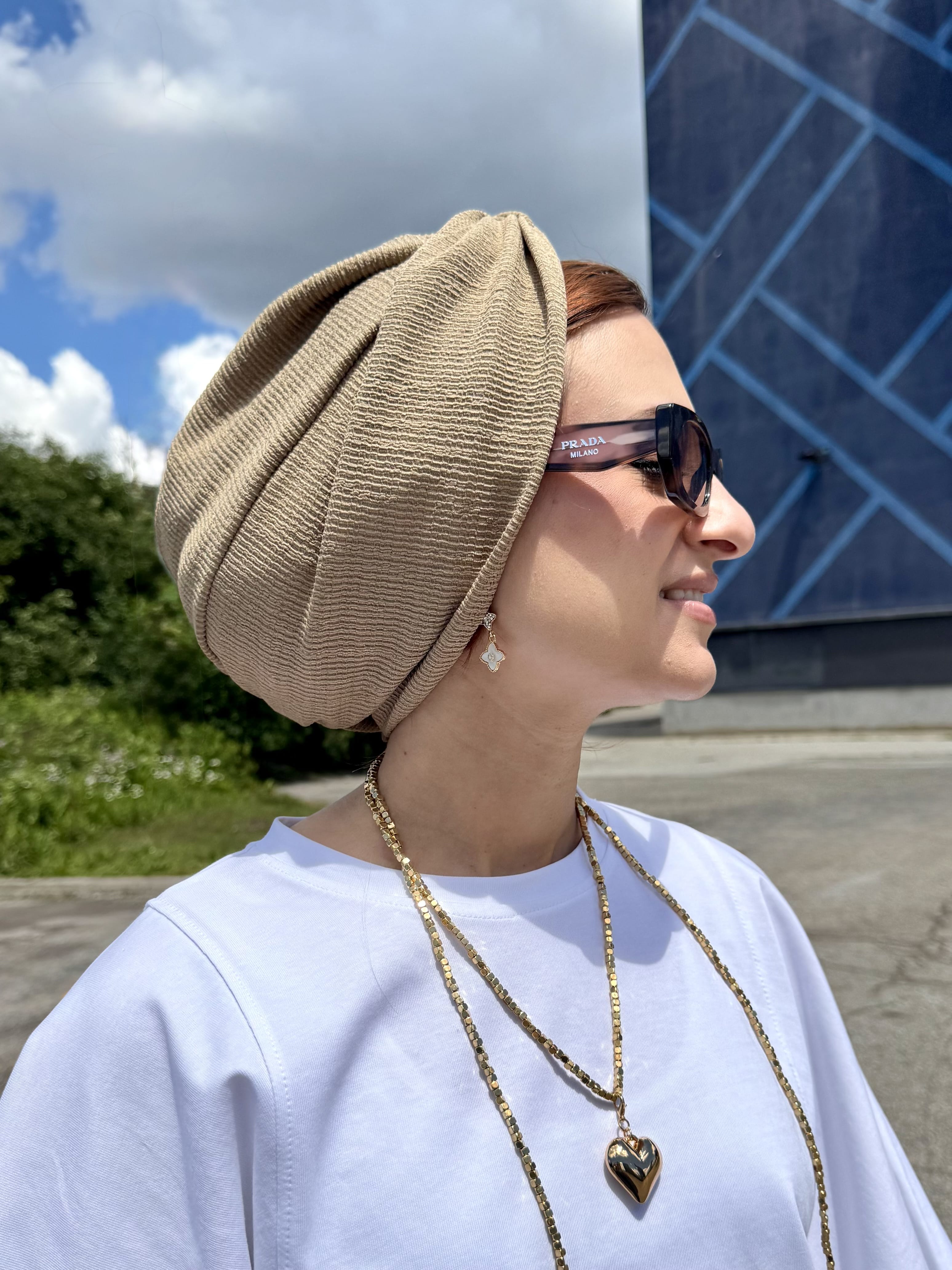 Beanie Twist Cross - Khaki