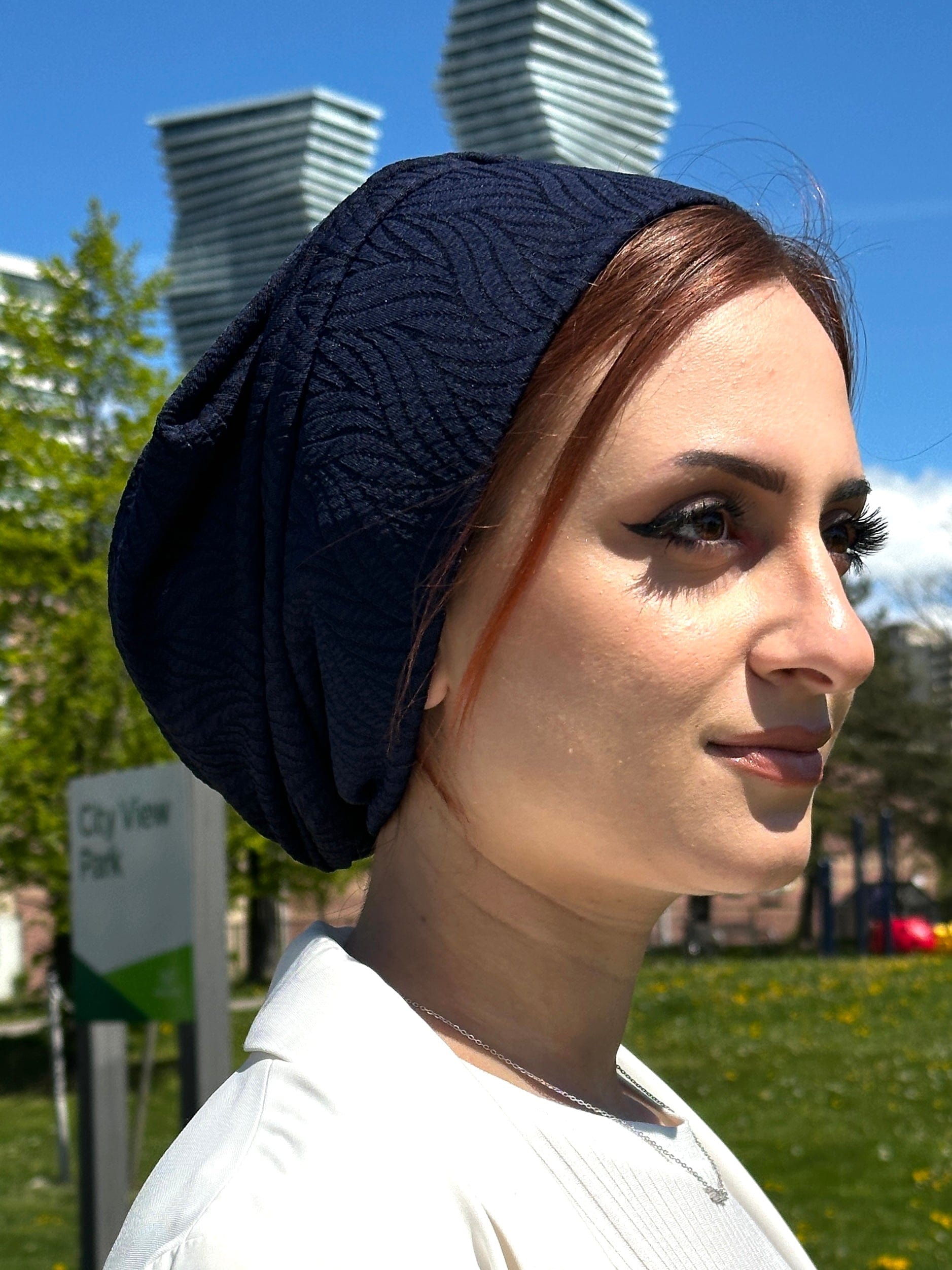 Beanie Rippled - Navy