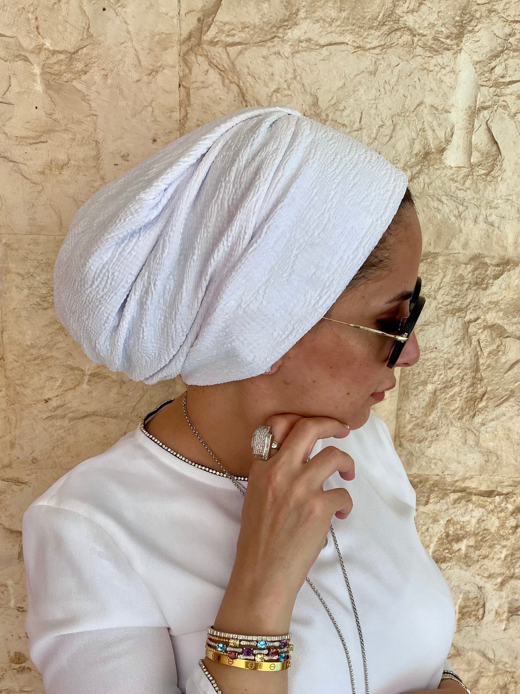 Beanie Rippled - White