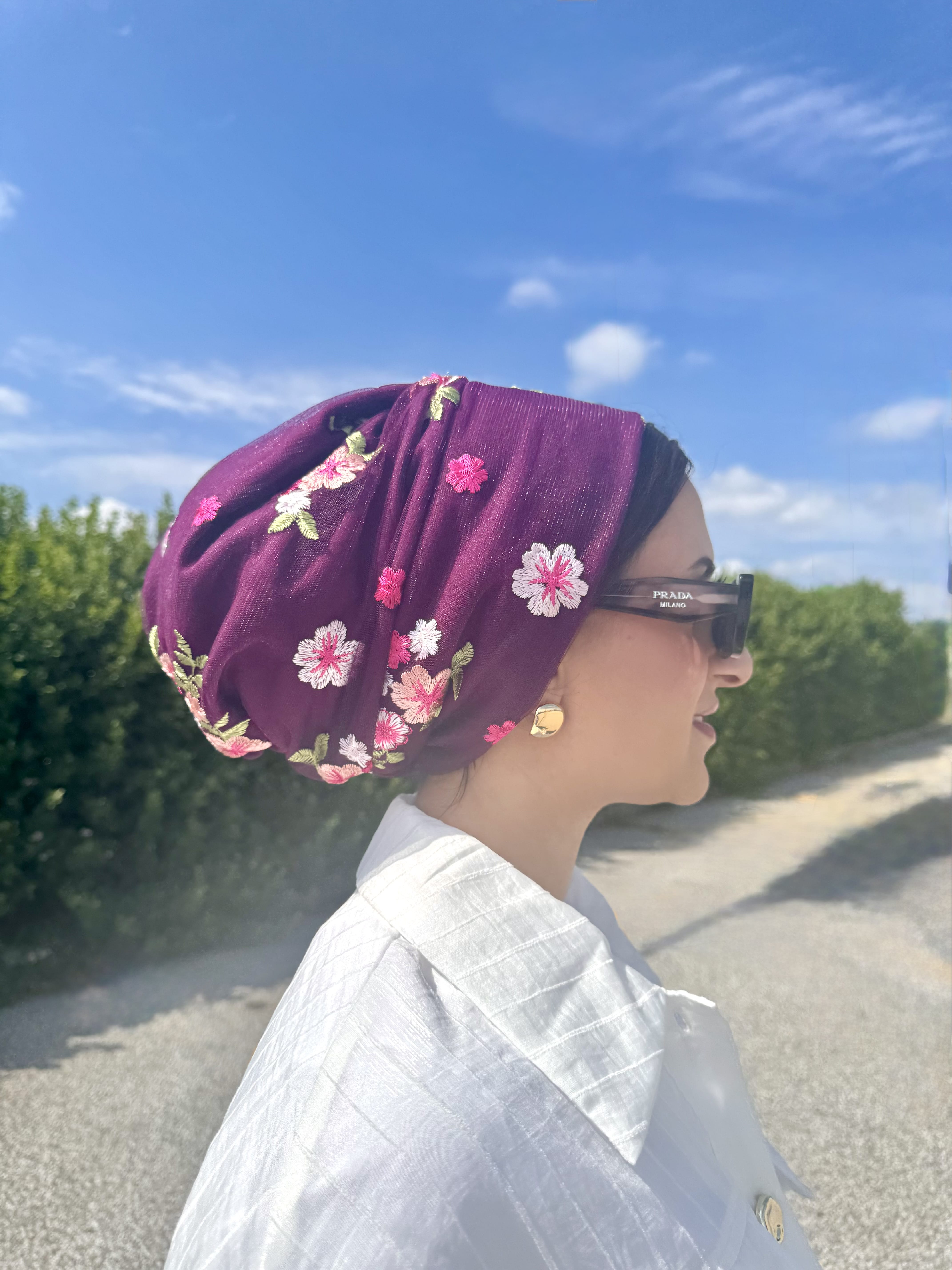 Beanie Tulle - Floral Lilac