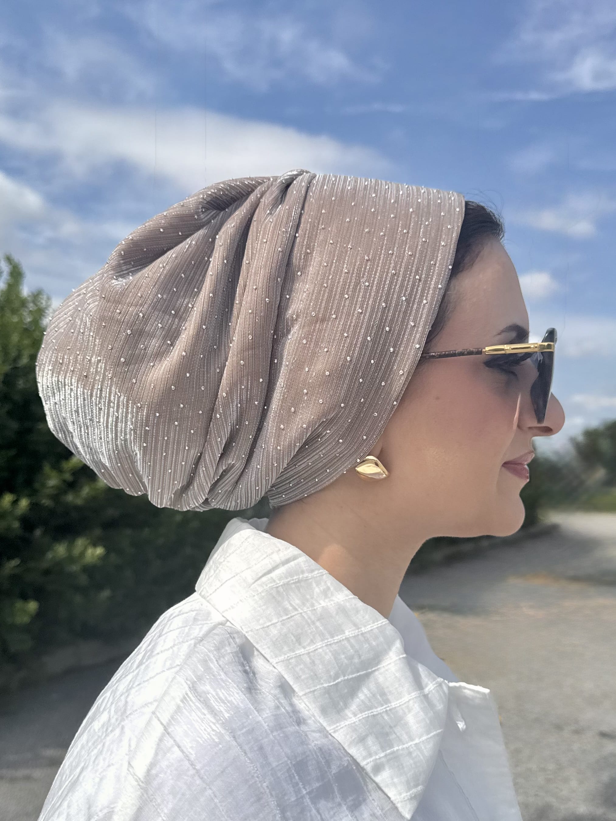Beanie Shimmer - Khaki