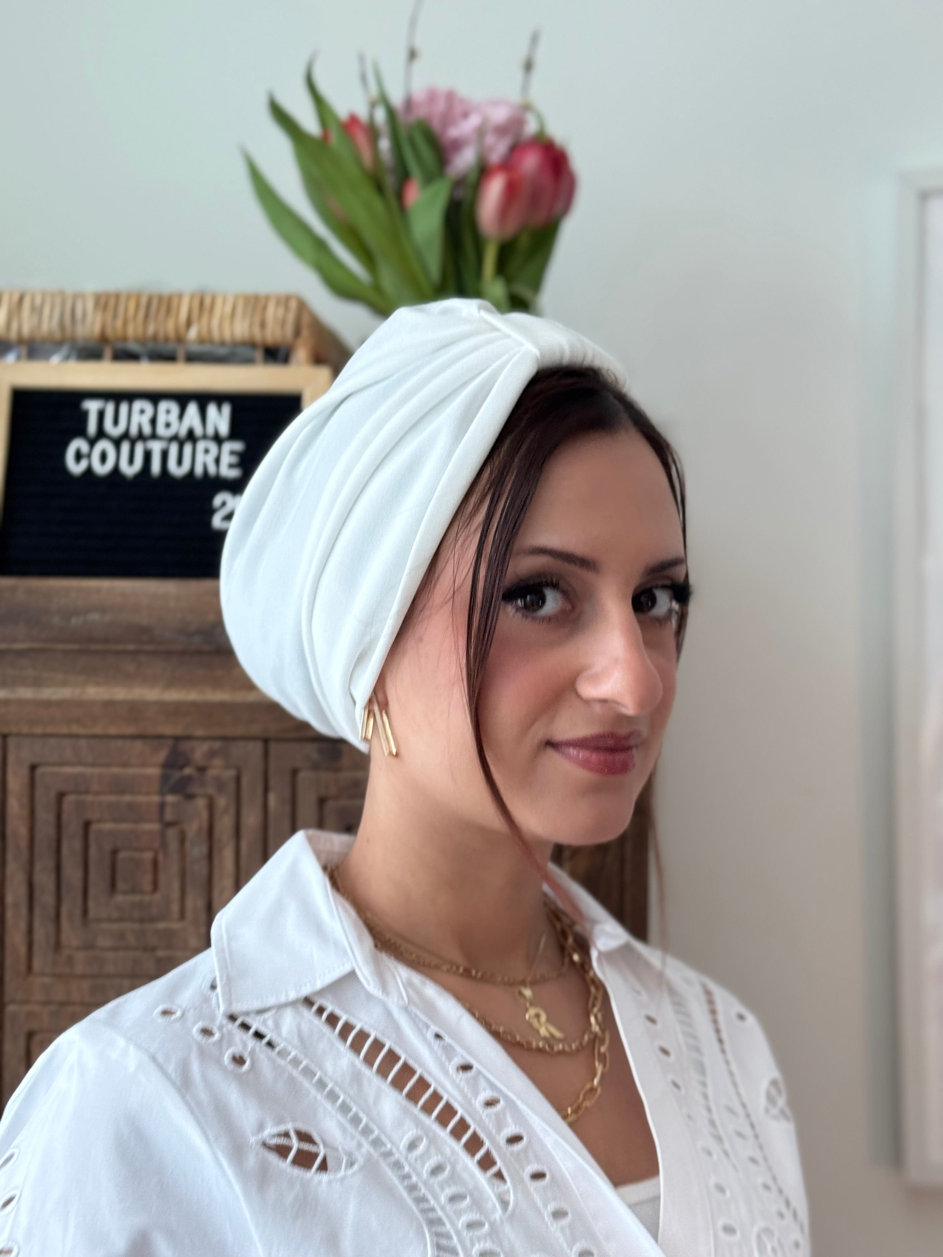 Turban Bow (NO BOW) - Off White