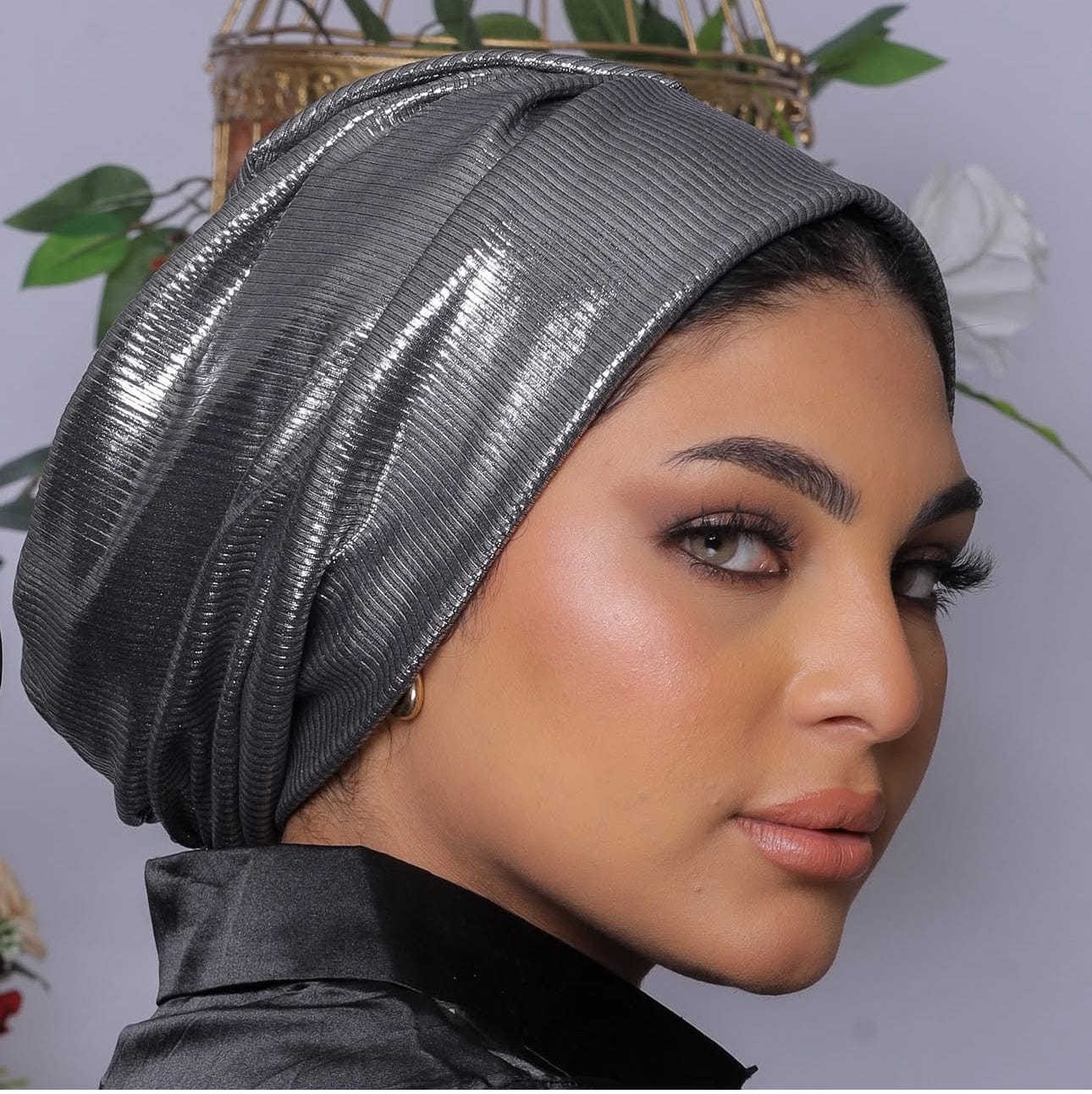 Beanie Metallic - Silver
