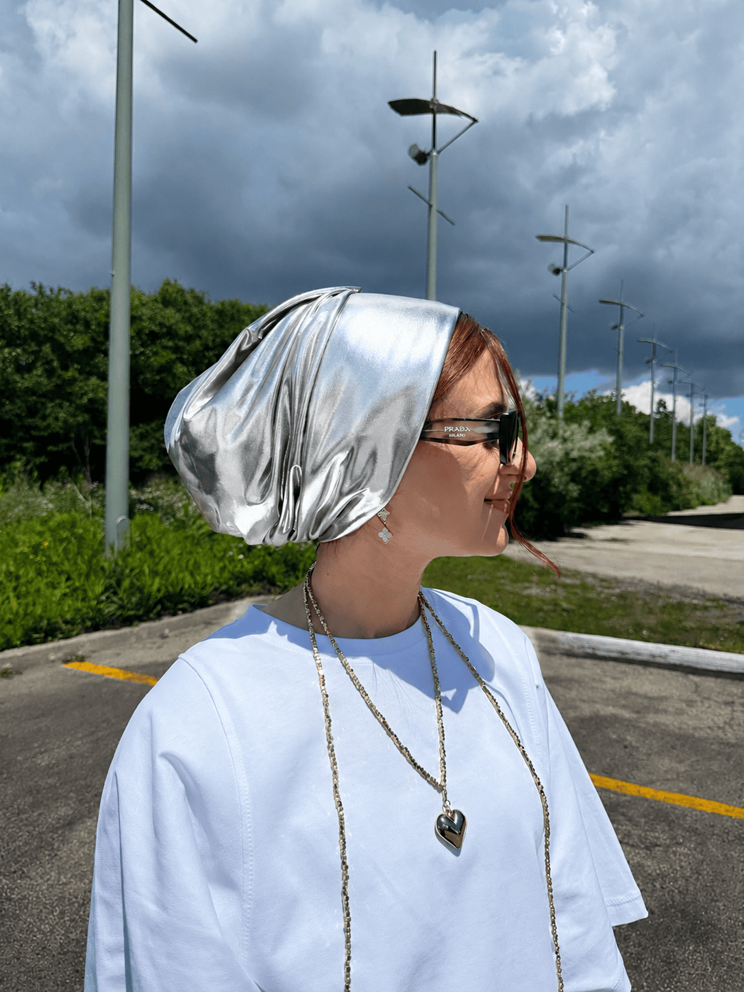 Beanie Metallic - Silver