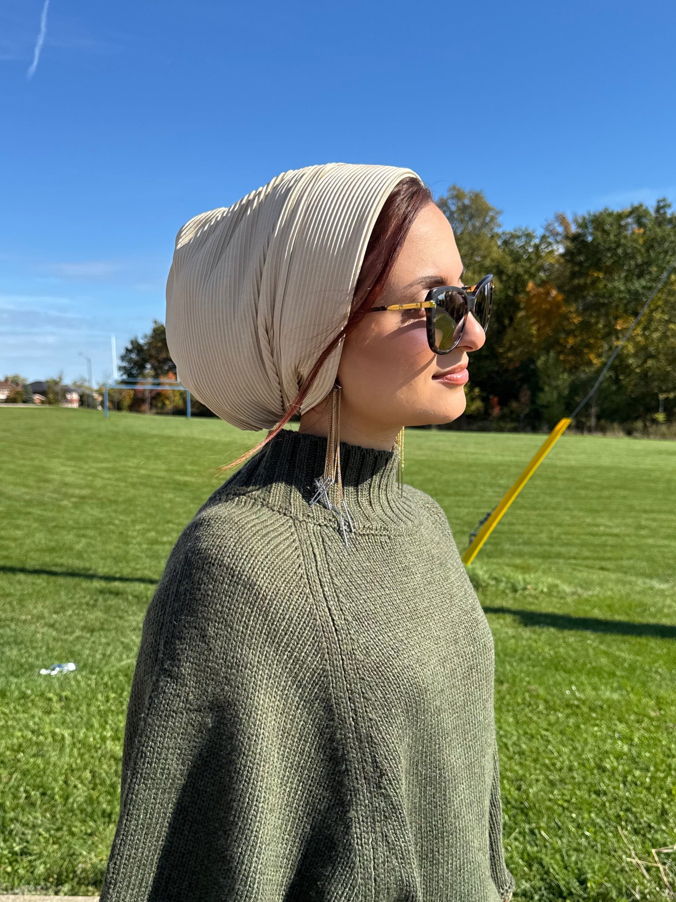 Beanie pleated - Beige