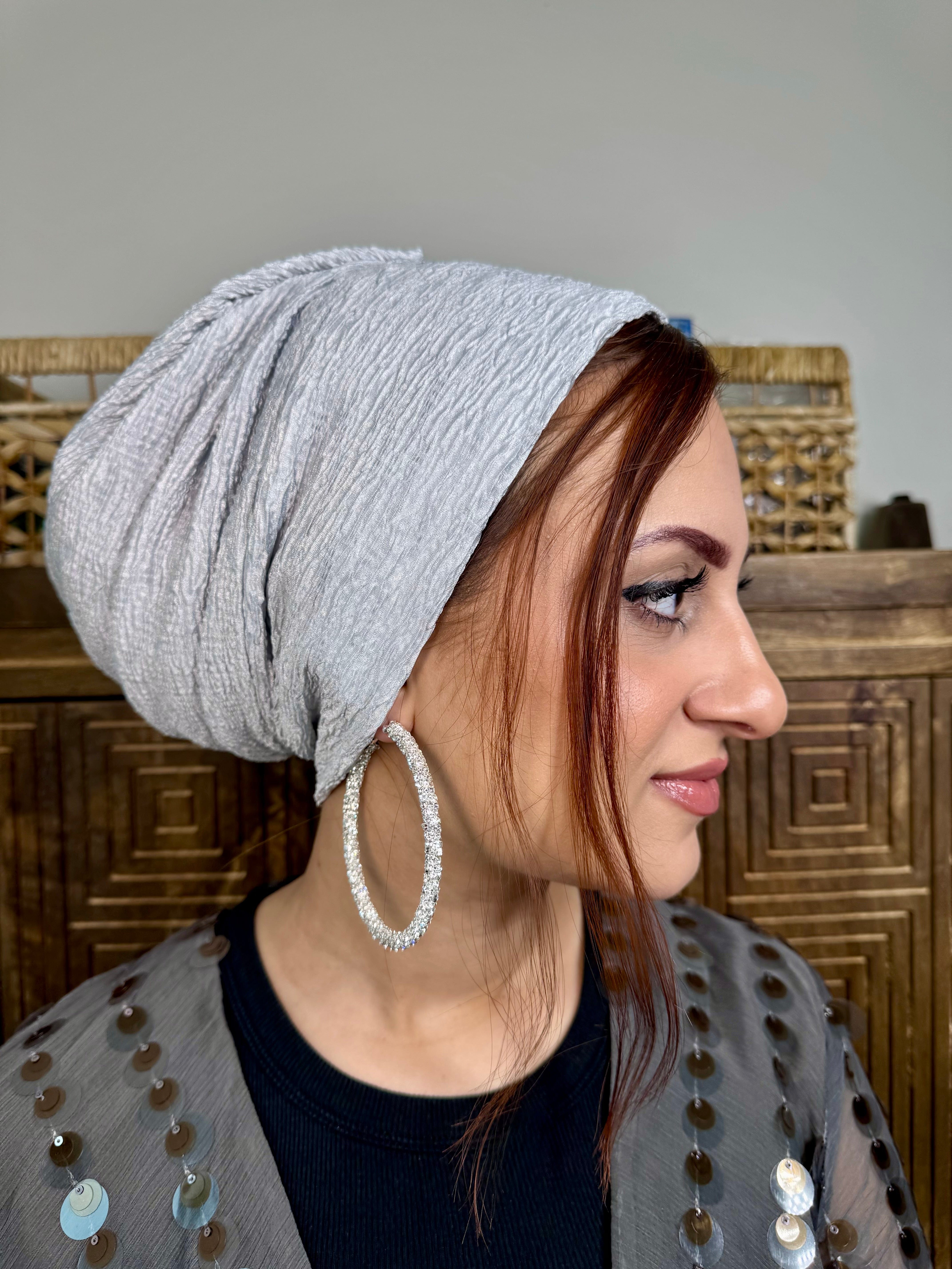 Beanie Rippled - Light Grey