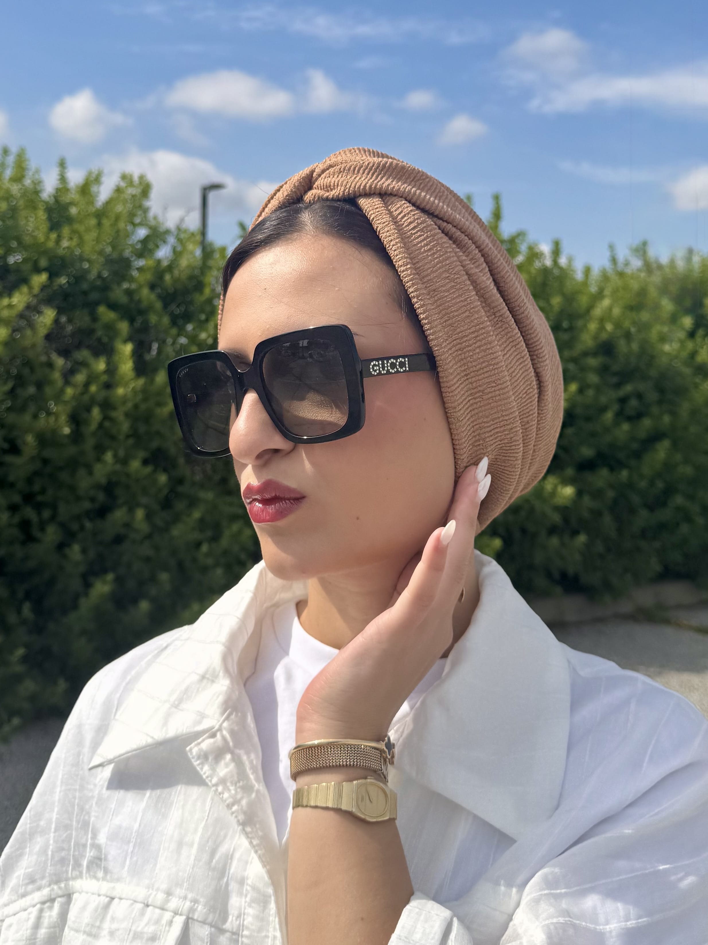 Beanie Twist Cross - Camel