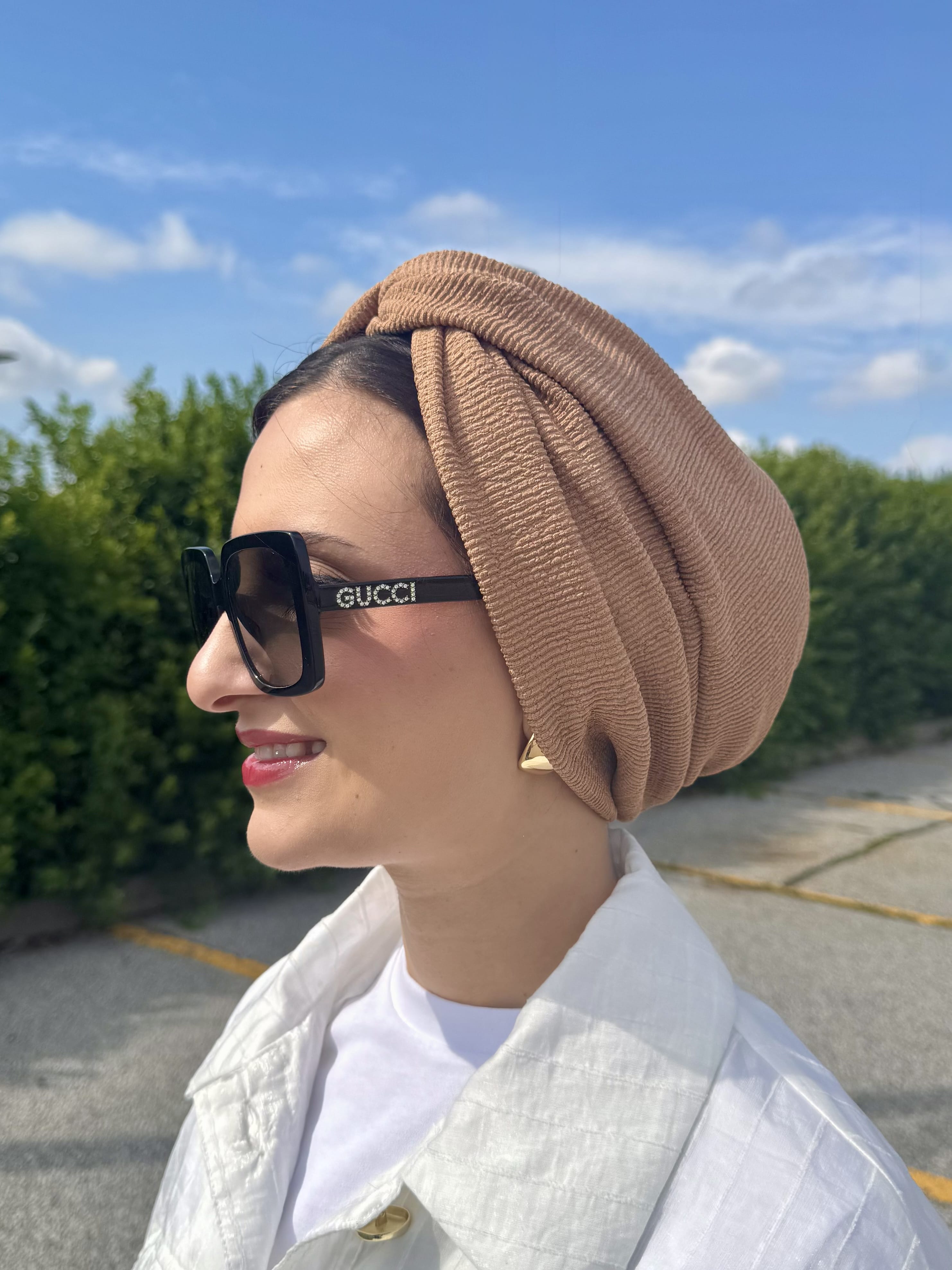 Beanie Twist Cross - Camel
