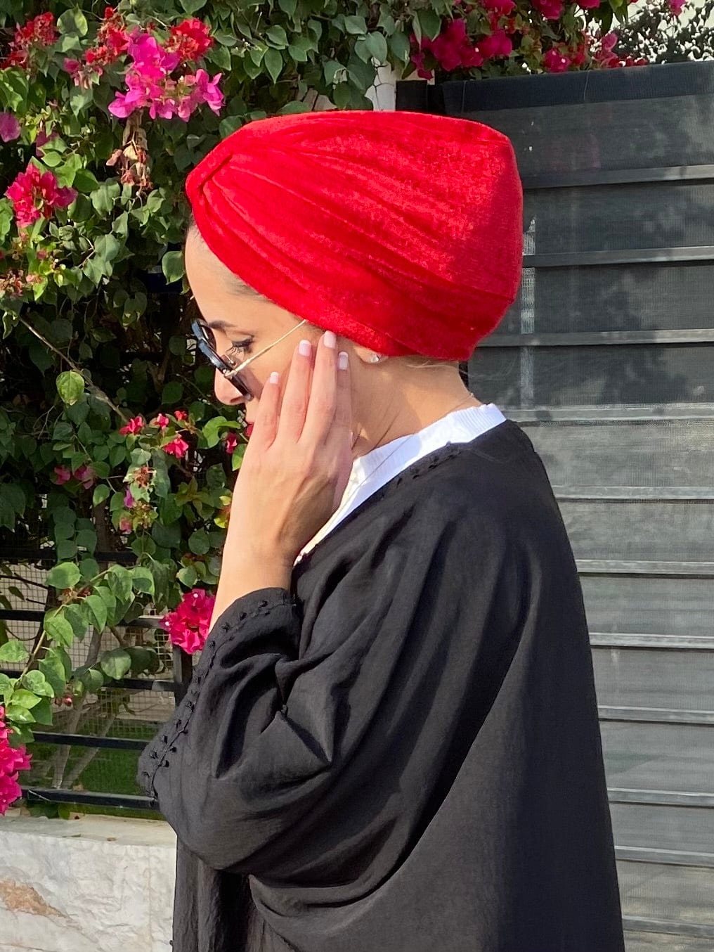 Turban Basic Velvet - Red