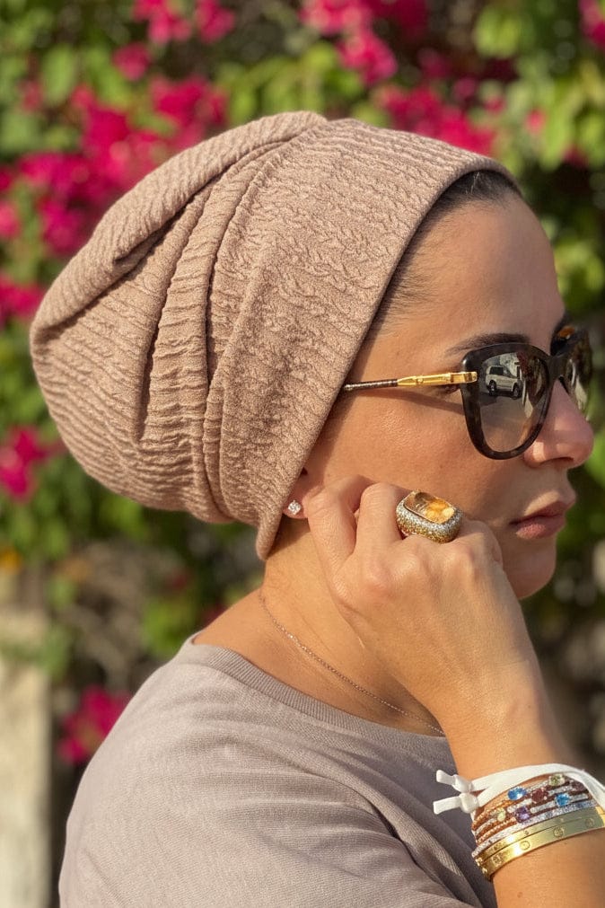 Beanie Rippled - Brown Khaki