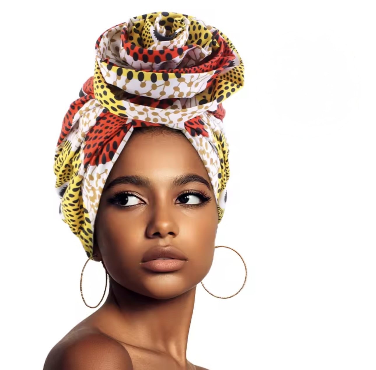 Satin lined turban - Yellow Brick
