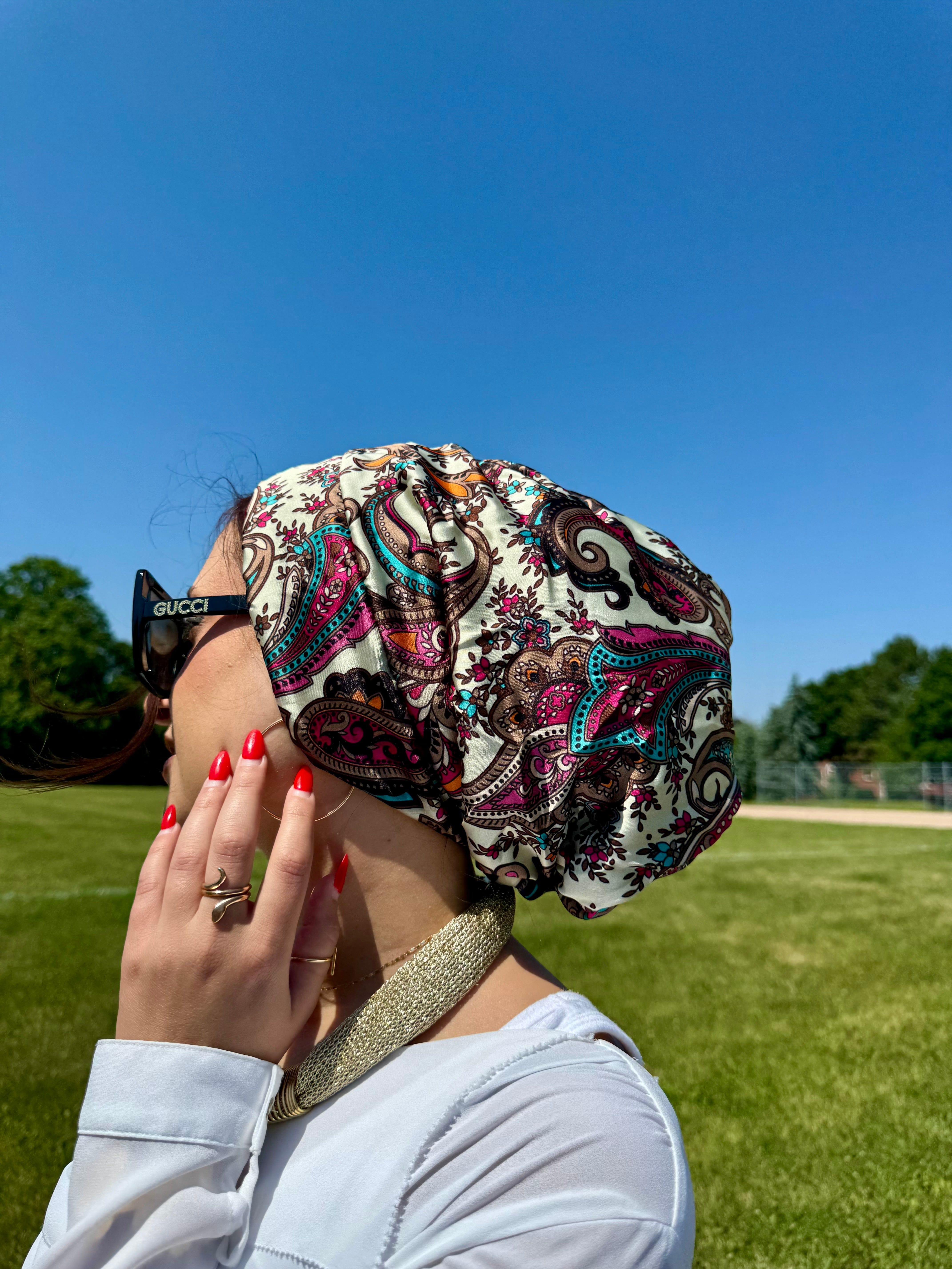 Beanie Satin - Paisley