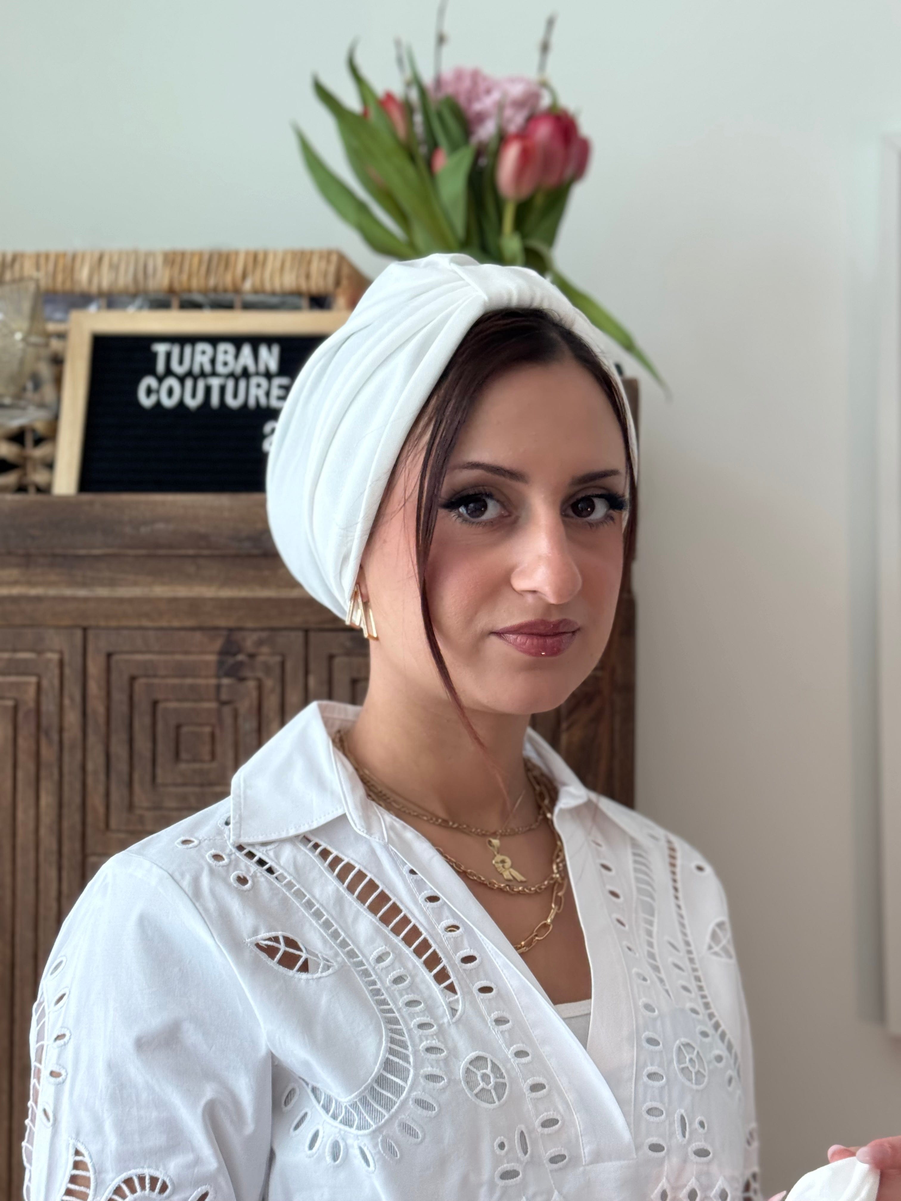 Turban Bow (NO BOW) - Off White